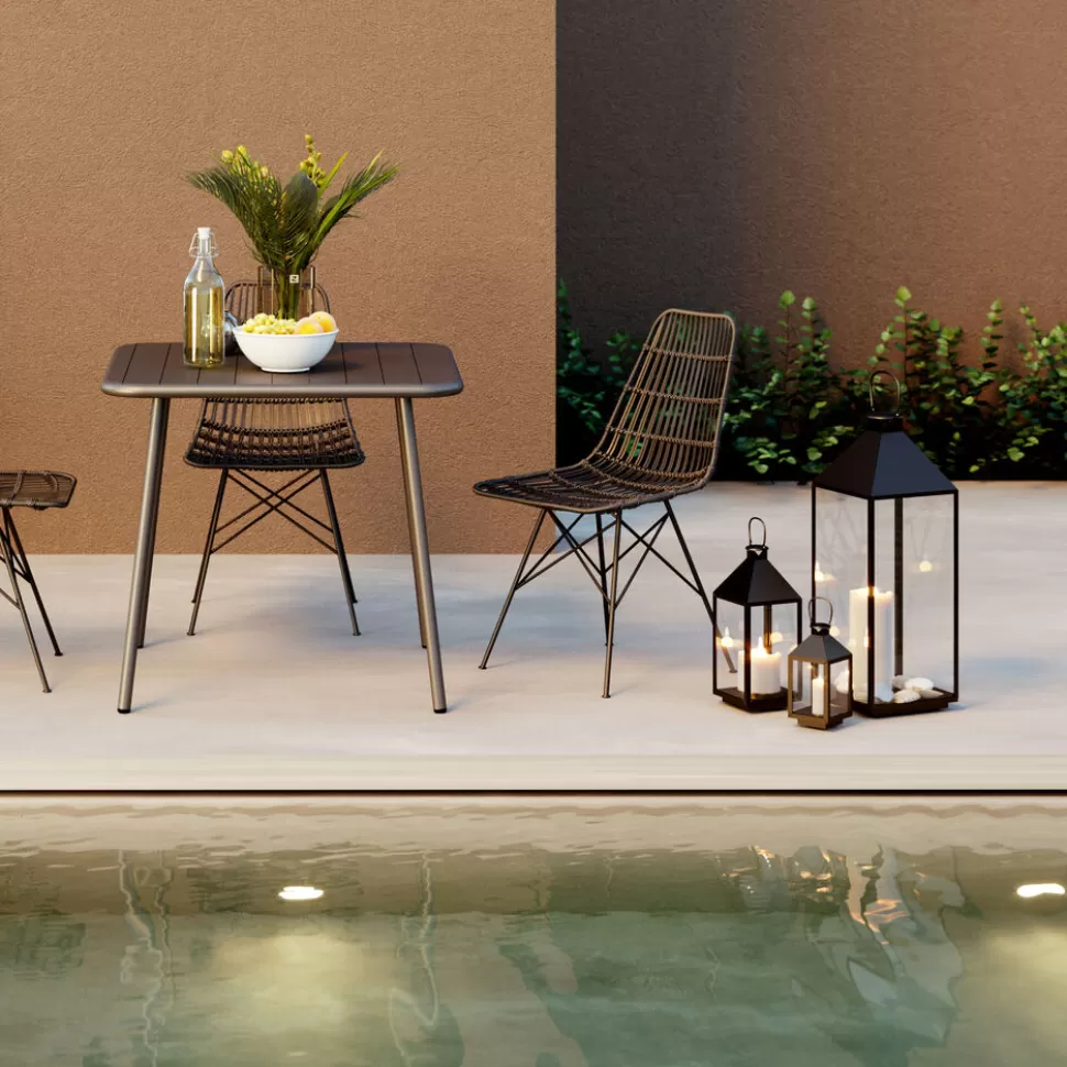Lampiony I Latarenki-KARE Design Latarenki Giardino (4-set) Czarne