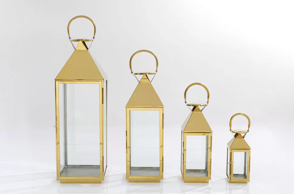 Lampiony I Latarenki-KARE Design Latarenki Giardino (4-set) Złote