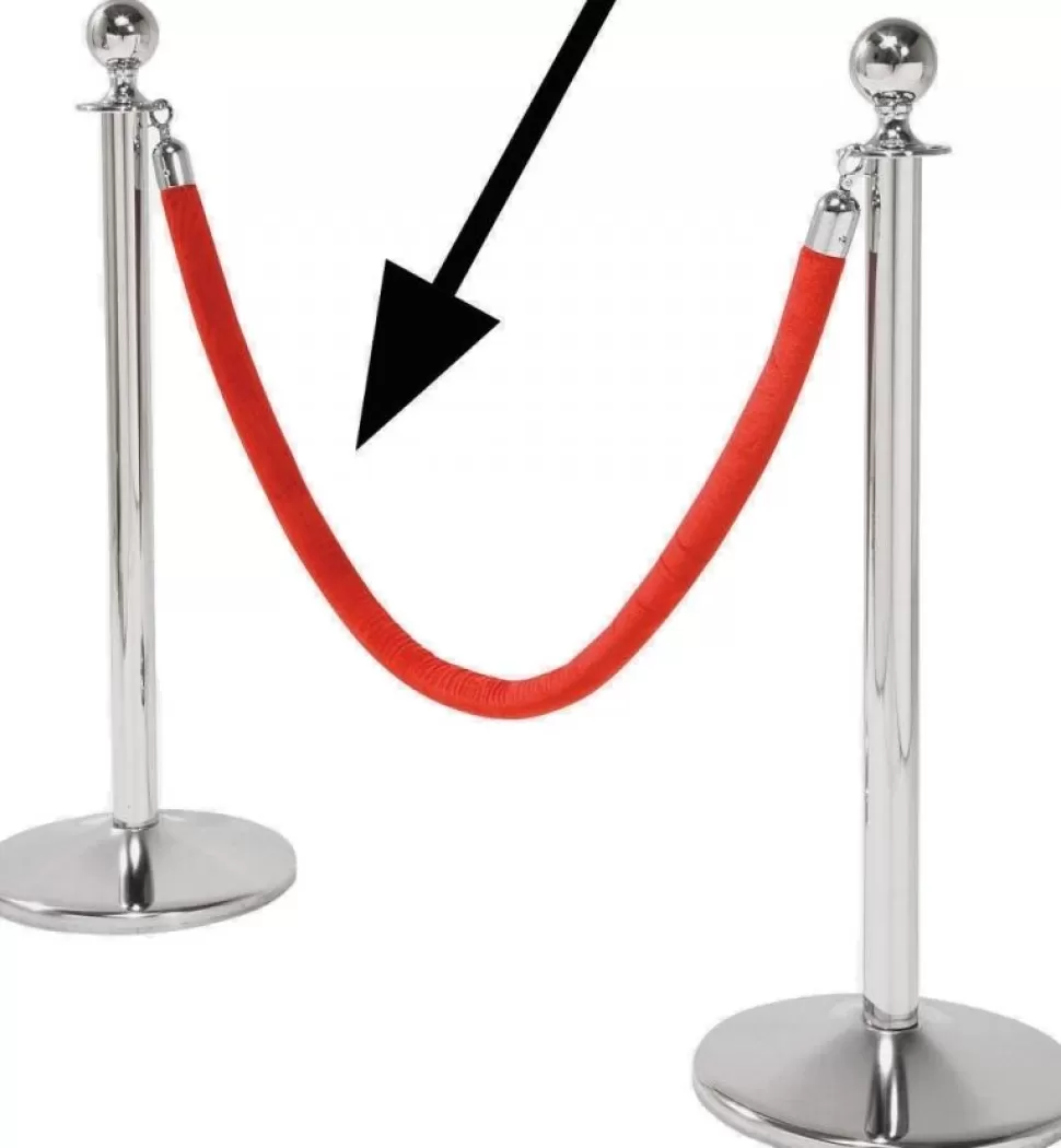 Dekoracje Wiszące-KARE Design Lina Odgradzająca VIP Cord Vegas Red 150 Cm Czerwona