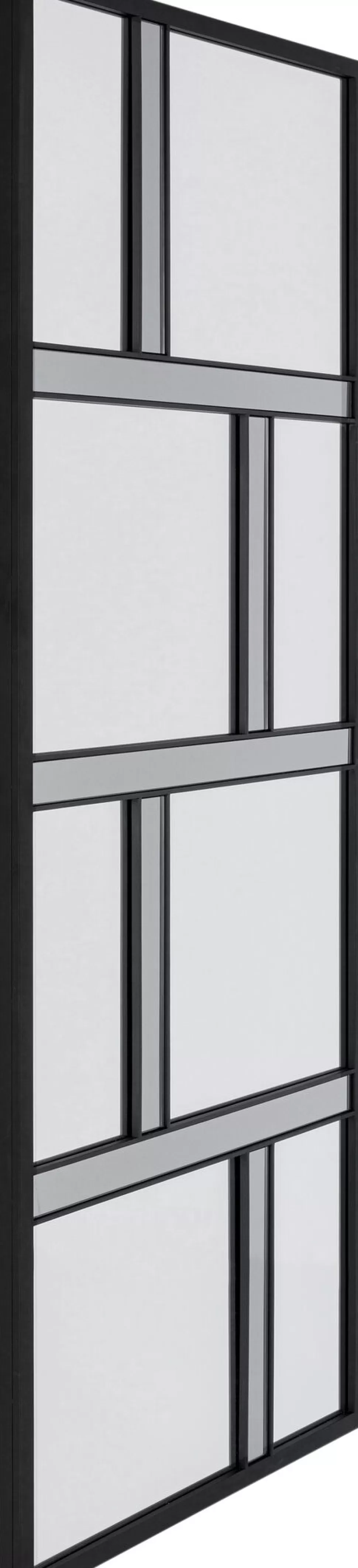 Lustra-KARE Design Lustro ścienne Duże Prostokątne Czarne 71x182 Cm