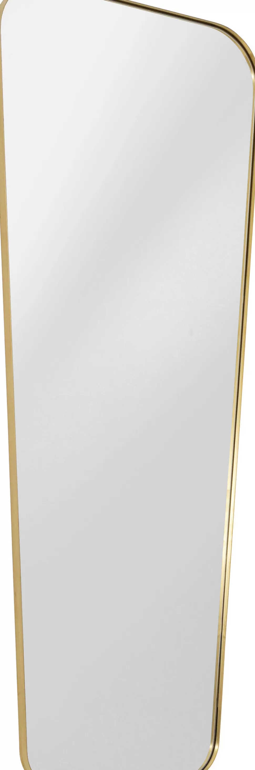 Lustra-KARE Design Lustro ścienne Nowoczesne Rama Złota 65x160 Cm