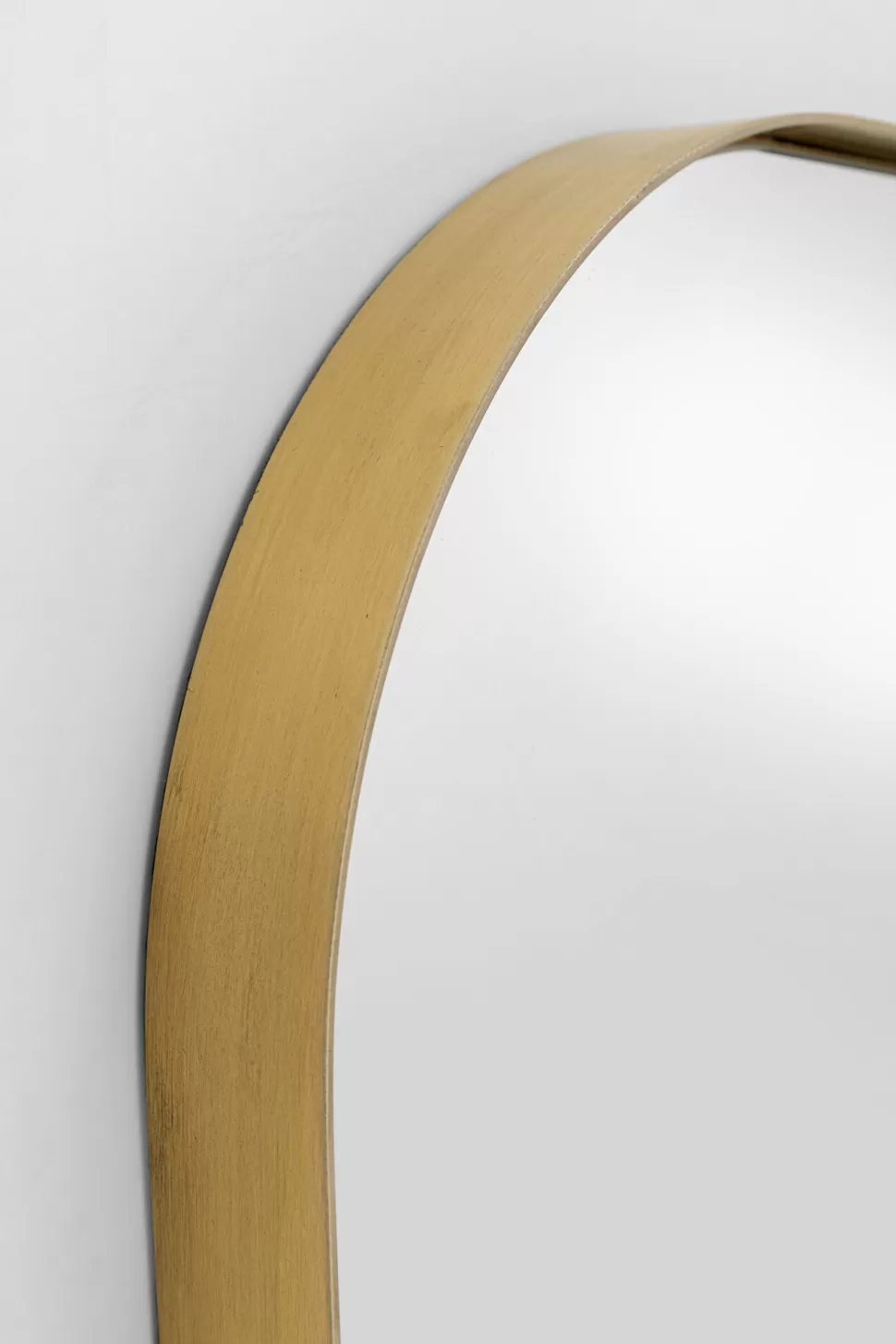 Lustra-KARE Design Lustro ścienne Nowoczesne Rama Złota 65x160 Cm
