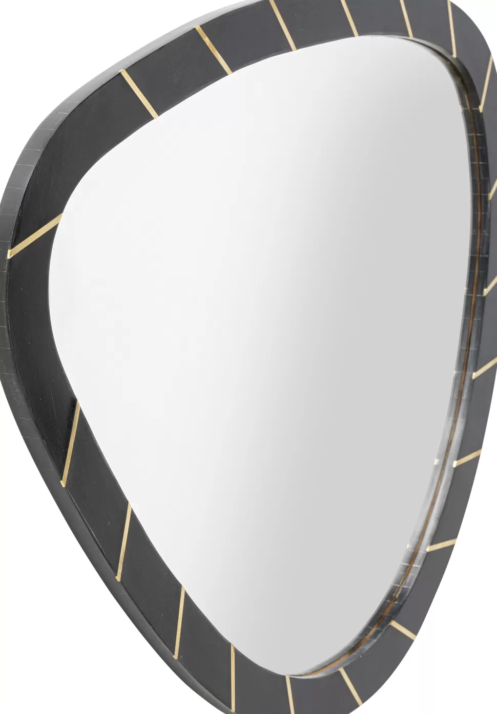 Lustra-KARE Design Lustro ścienne Rama Czarna Z żywicy Epoksydowej 65x77 Cm
