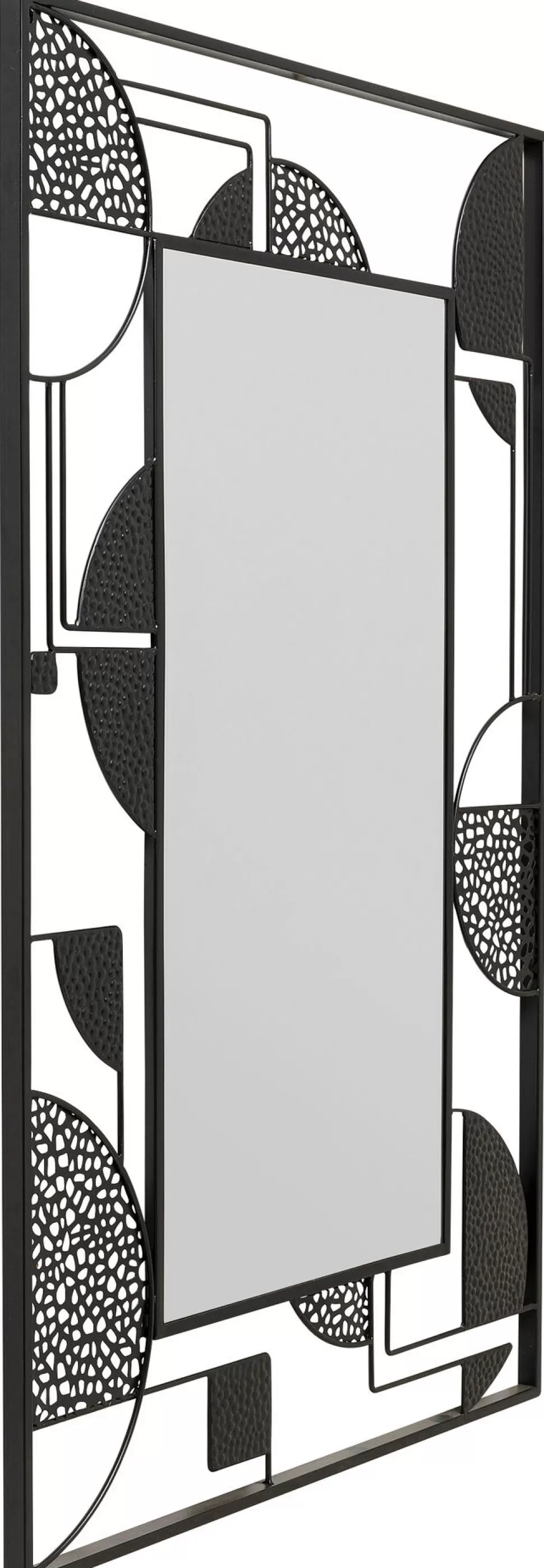 Lustra-KARE Design Lustro Czarne Rama Stalowa Loft 70x110 Cm