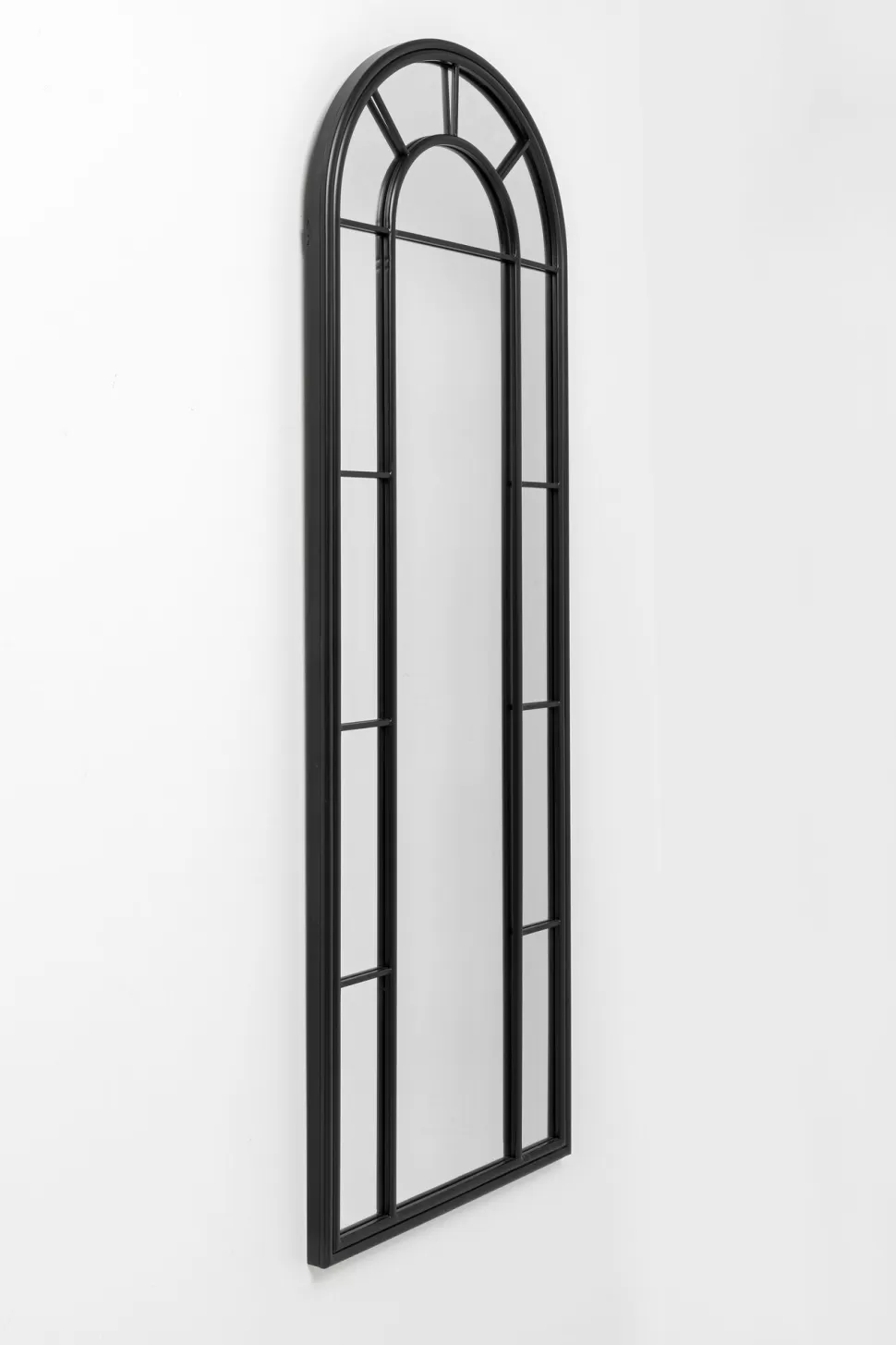 Lustra-KARE Design Lustro Czarne Rama Stalowa Loft Okno 60x170 Cm