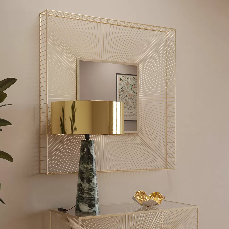 Lustra-KARE Design Lustro Dimension 91x91 Cm Szampańskie