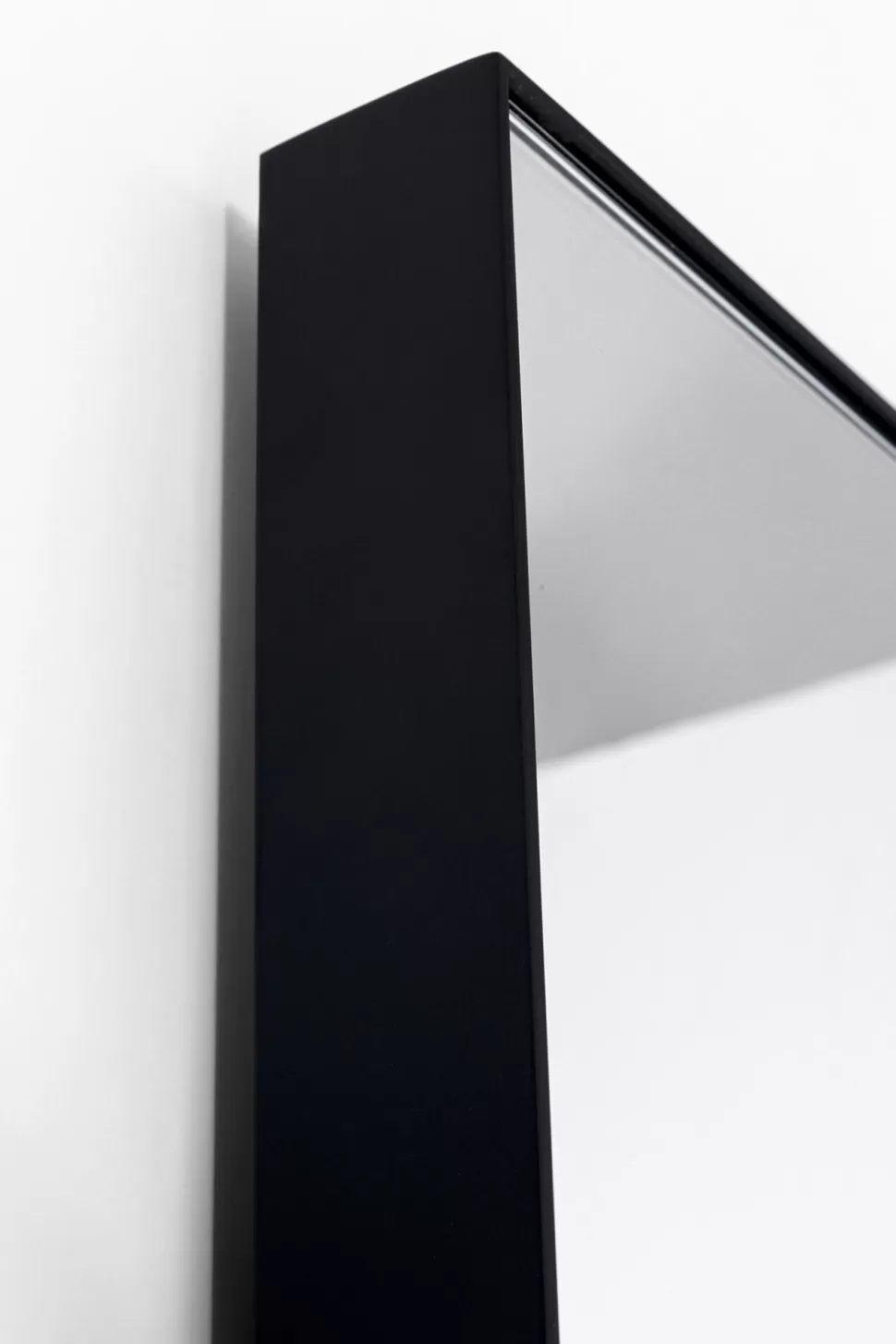 Lustra-KARE Design Lustro Do Salonu Rama Czarno-złota Stalowa 76x183 Cm