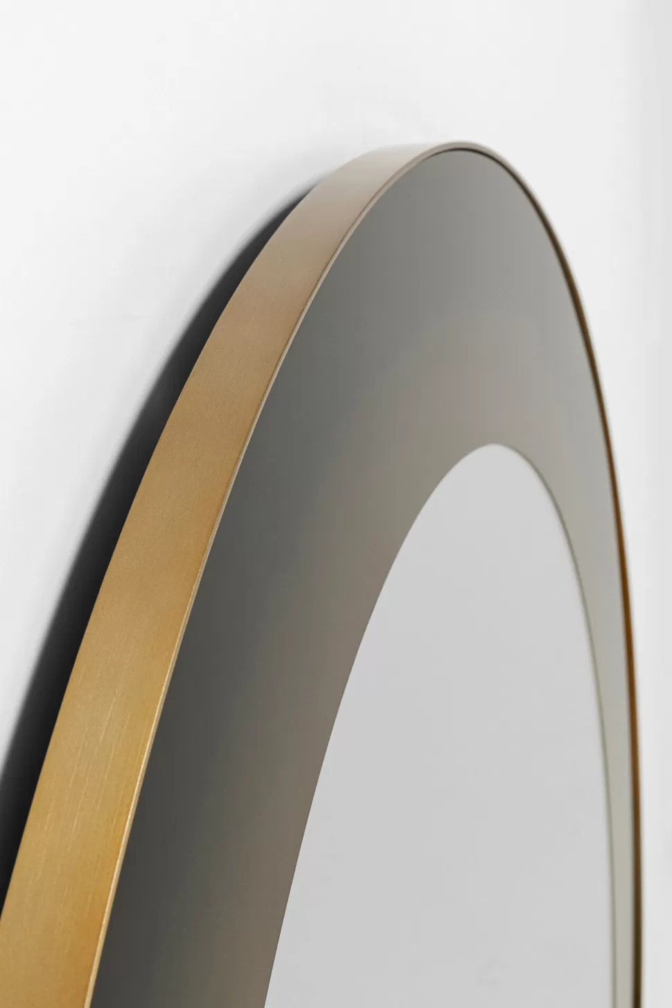Lustra-KARE Design Lustro Duże Okrągłe Czarno-złote Ø100 Cm