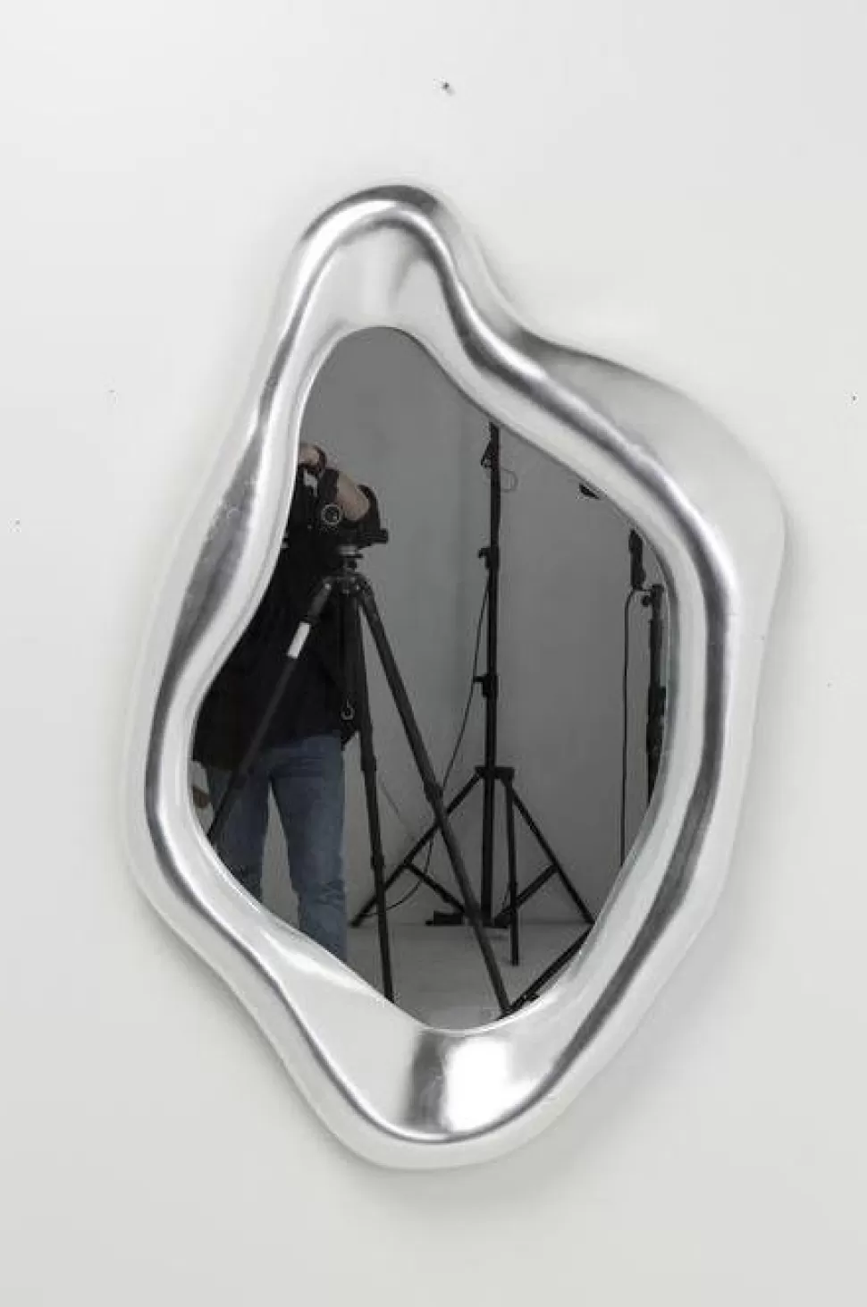 Lustra-KARE Design Lustro Hologram 76x115 Srebrne