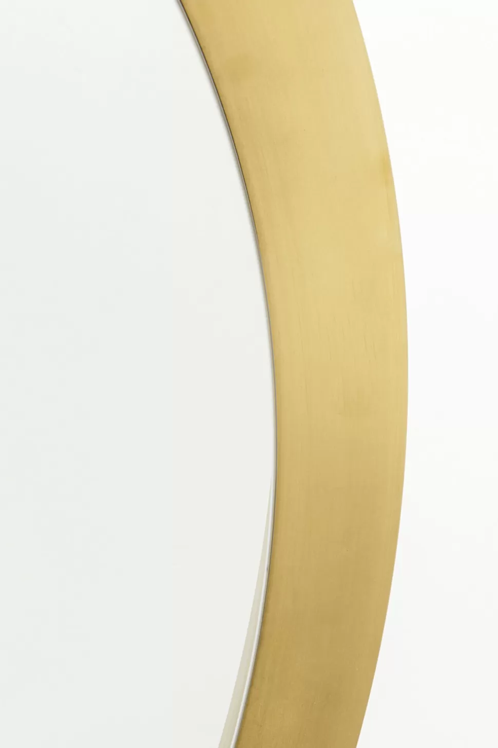 Lustra-KARE Design Lustro Okrągłe Rama Złota Stalowa Ø100 Cm