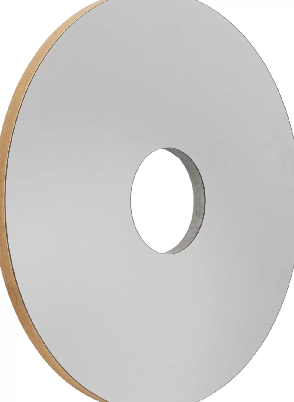 Lustra-KARE Design Lustro Okrągłe Wiszące Rama Dębowa Ø100 Cm