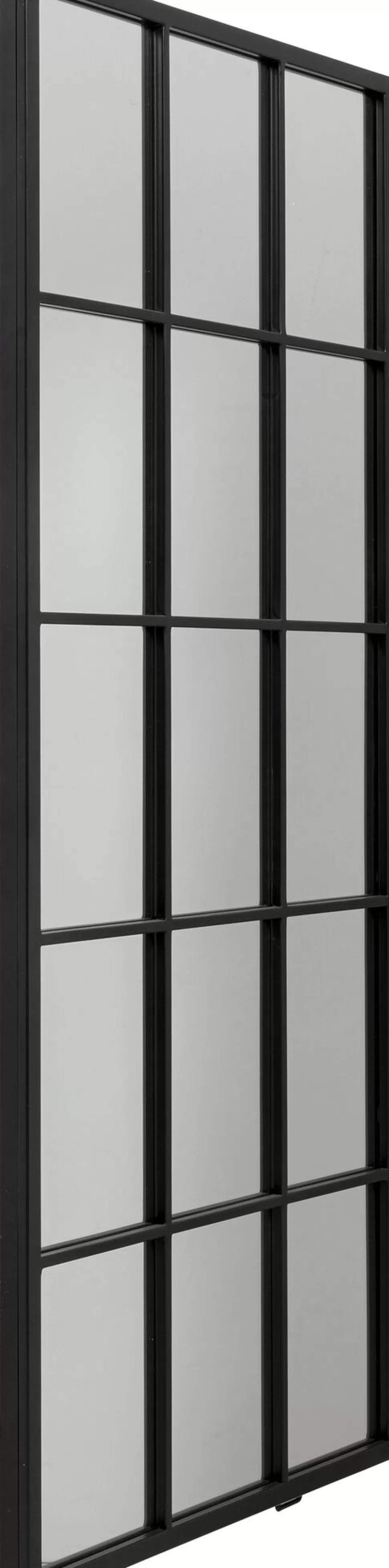 Lustra-KARE Design Lustro Prostokątne Czarne Odwracalne Rama Stalowa 60x140 Cm