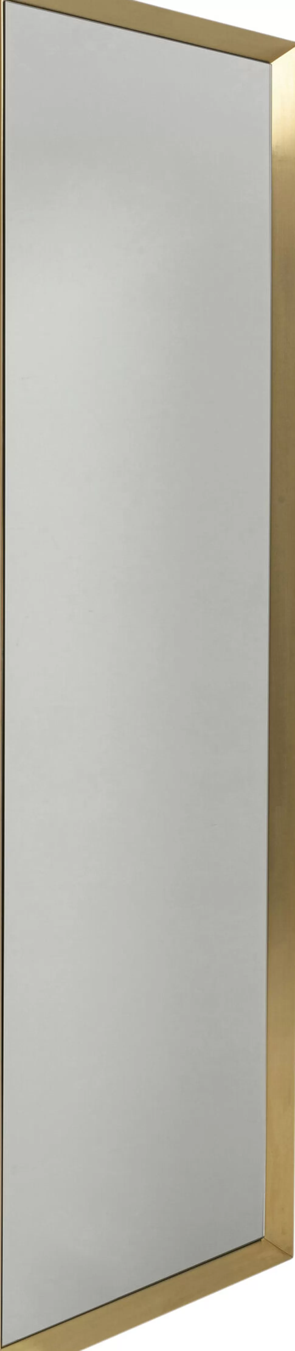 Lustra-KARE Design Lustro Prostokątne Duże Rama Złota Stalowa 70x200 Cm