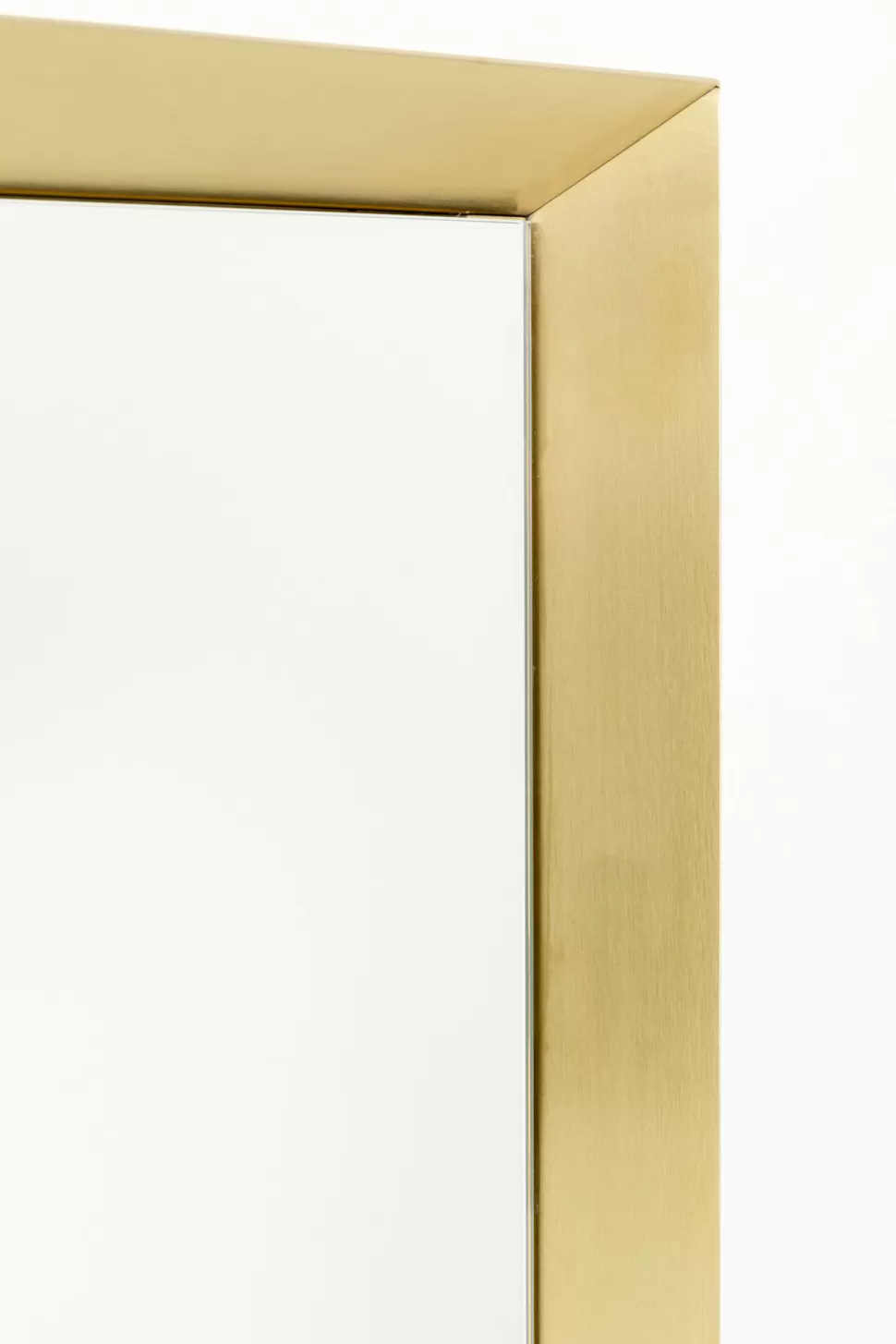 Lustra-KARE Design Lustro Prostokątne Rama Złota Stalowa 80x120 Cm