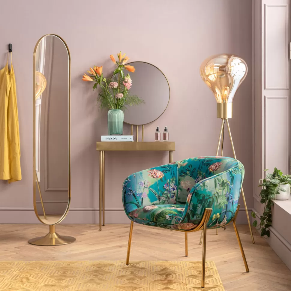 Lustra-KARE Design Lustro Stojące Curve 40x170 Cm Złote