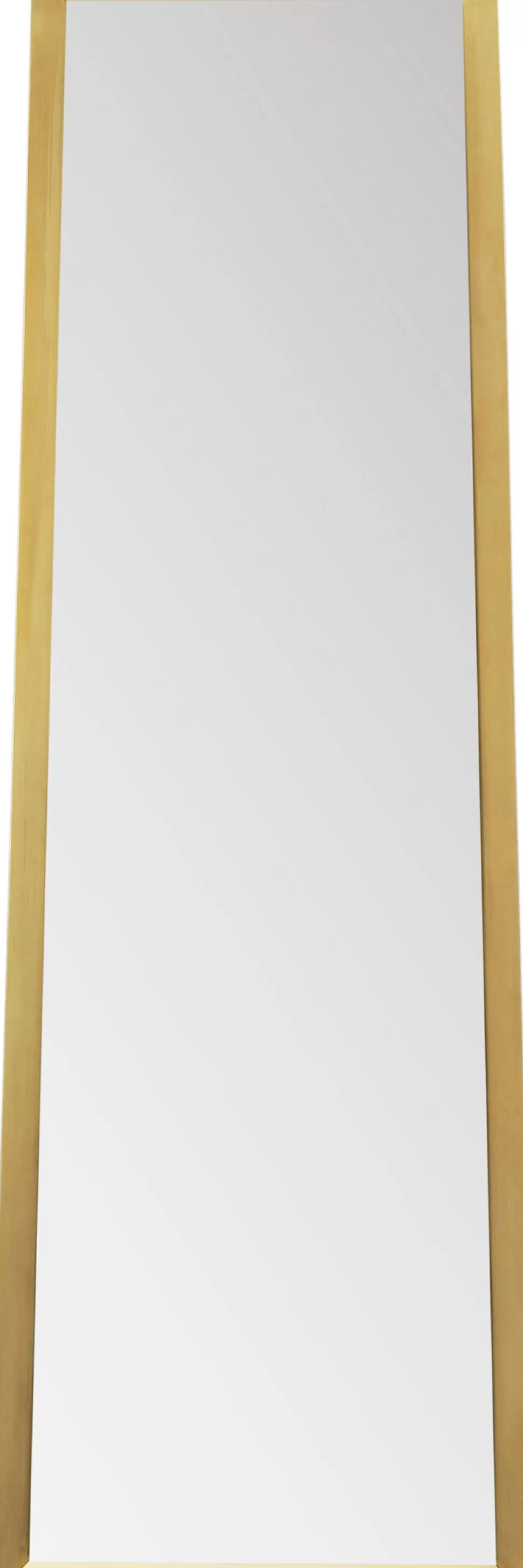 Lustra-KARE Design Lustro Stojące Prostokątne Rama Złota Stalowa 53x160 Cm