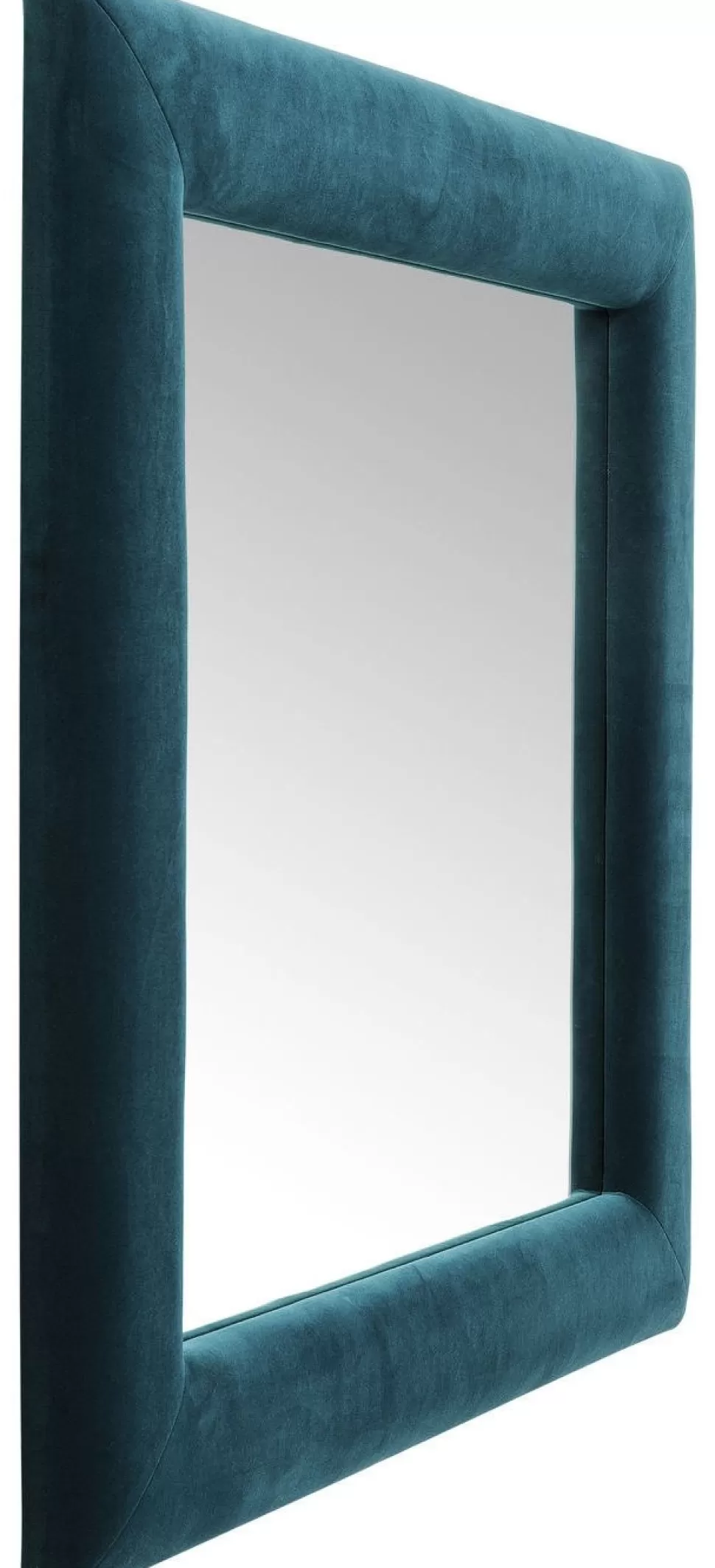 Lustra-KARE Design Lustro Velvet Square 100x100 Cm Niebieskie