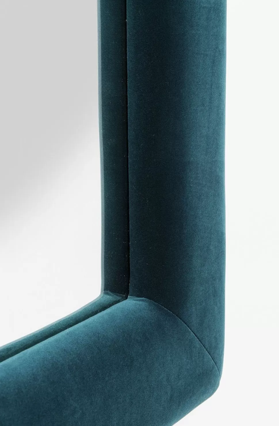 Lustra-KARE Design Lustro Velvet Square 100x100 Cm Niebieskie