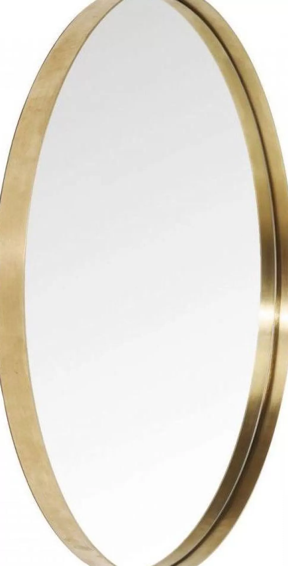 Lustra-KARE Design Lustro Wiszące Curve Round ∅100 Cm Mosiężne