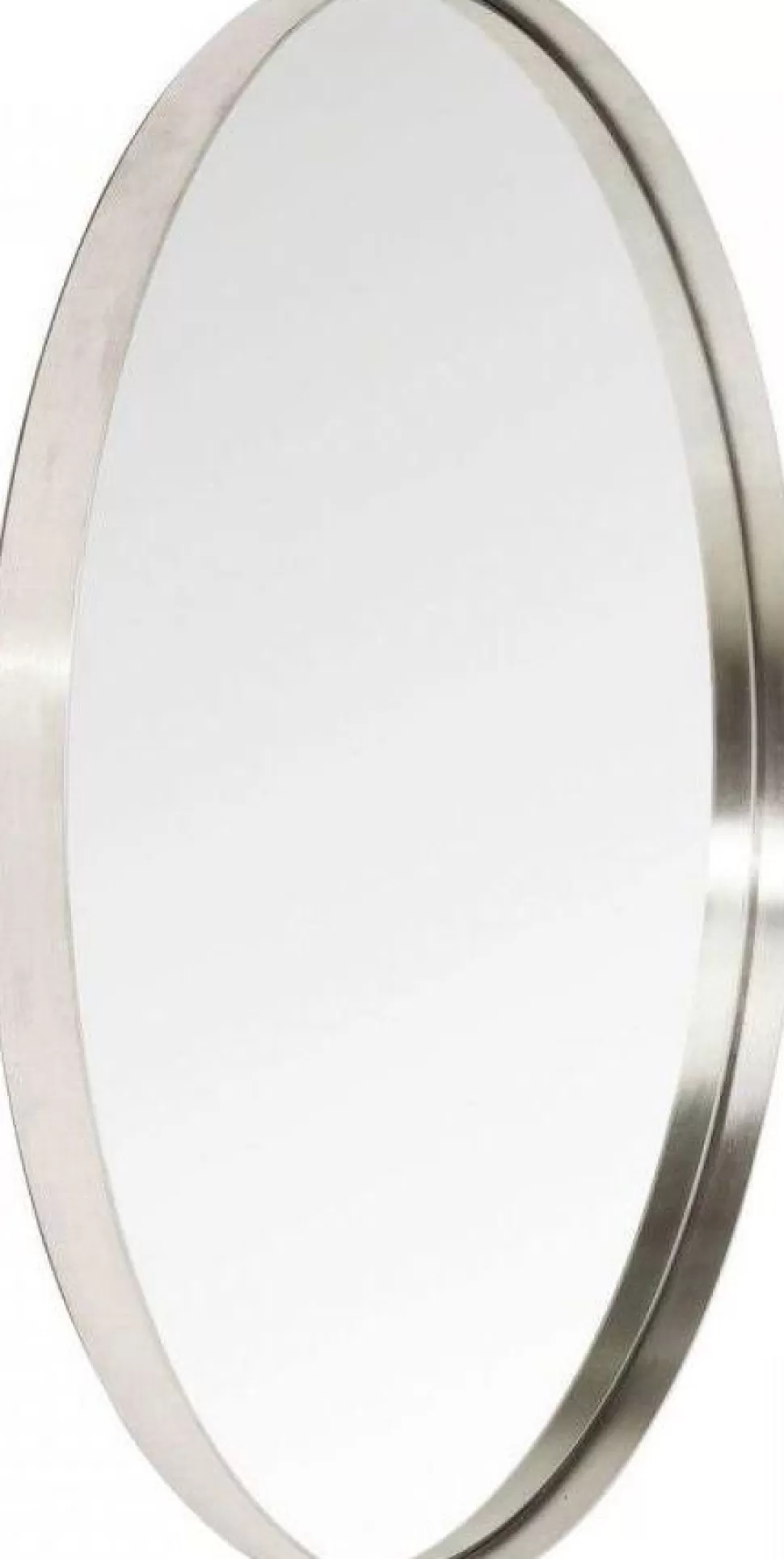 Lustra-KARE Design Lustro Wiszące Curve Round ∅100 Cm Srebrne