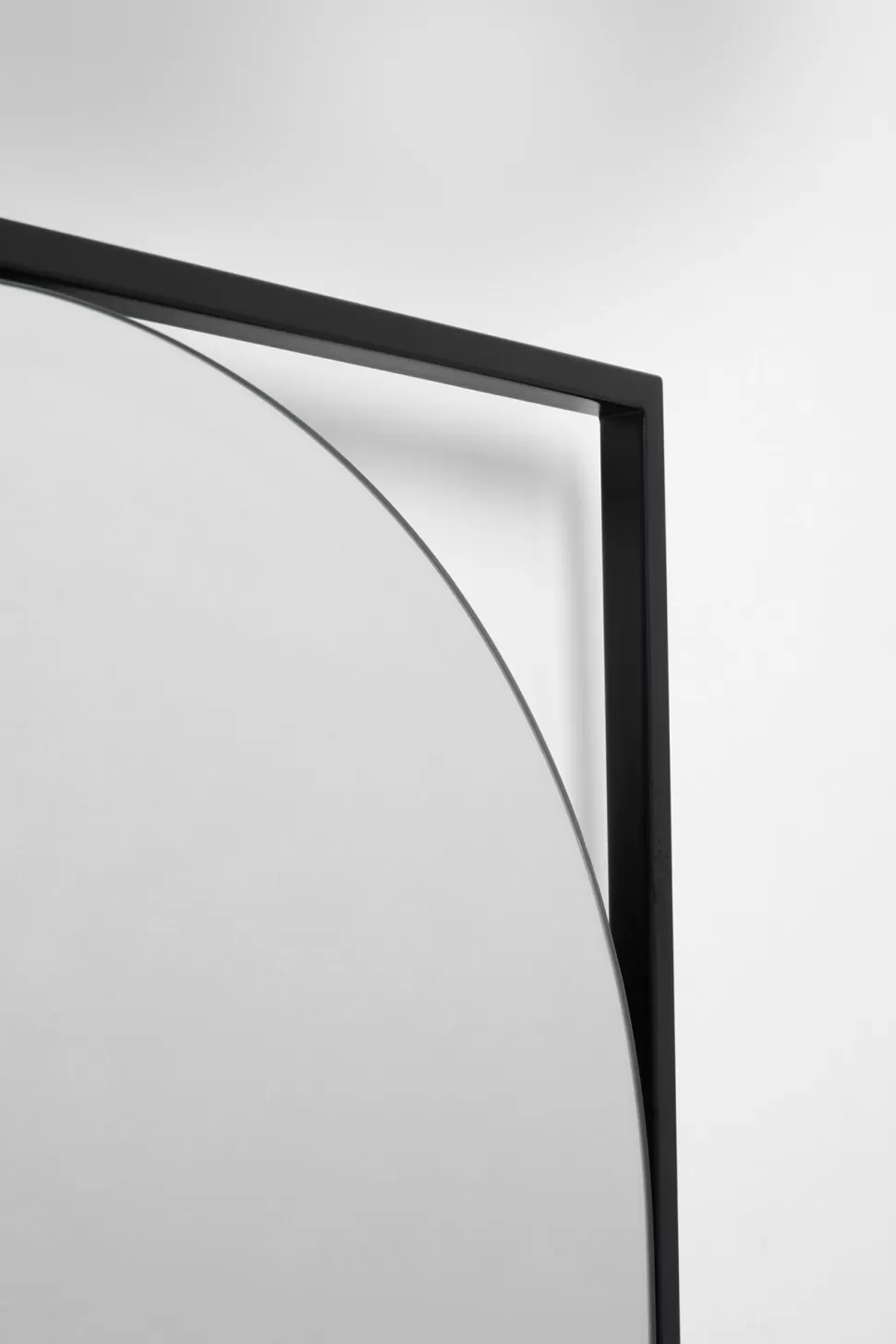 Lustra-KARE Design Lustro Wiszące Czarne Rama Stalowa 81x81 Cm