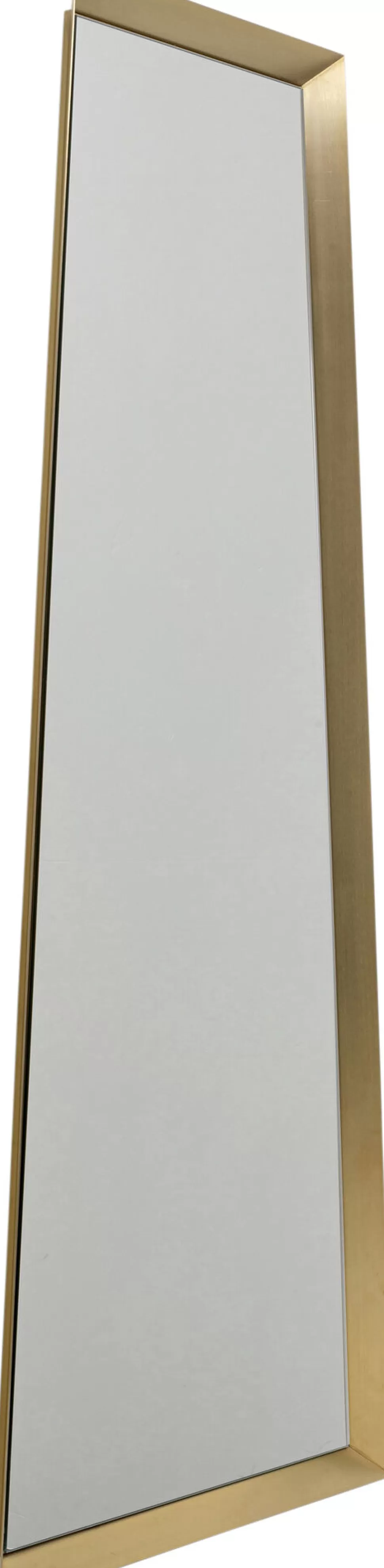 Lustra-KARE Design Lustro Wiszące Do Salonu Rama Złota Stalowa 65(45)x160 Cm