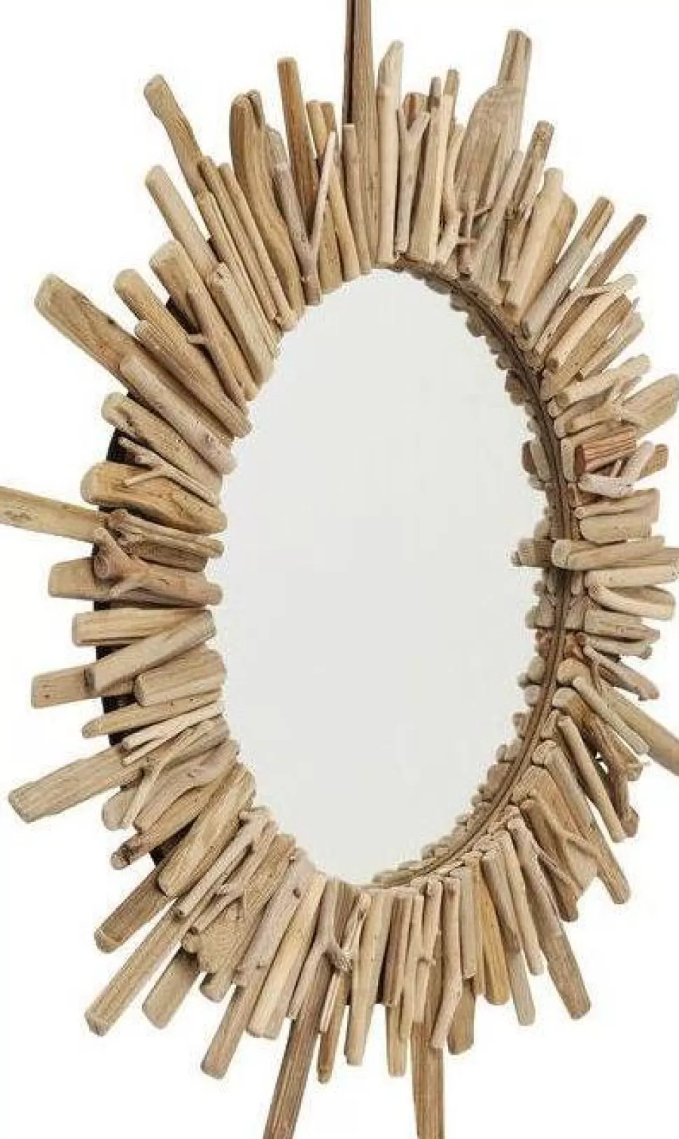 Lustra-KARE Design Lustro Wiszące Legno ∅82 Cm Drewniane