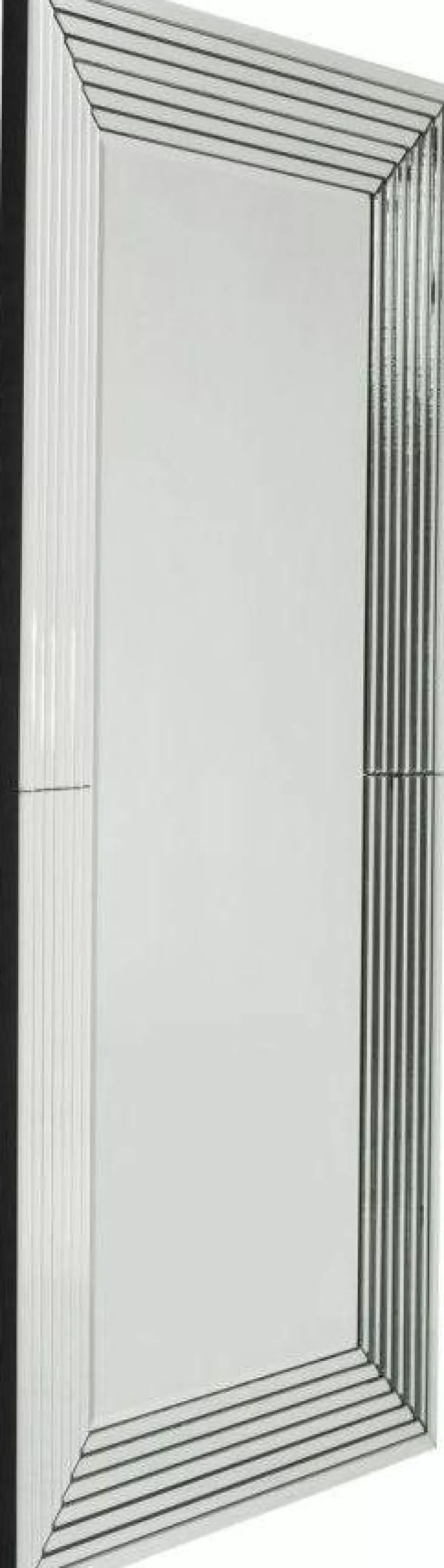 Lustra-KARE Design Lustro Wiszące Linea Rectangular 200x100 Cm Srebrne