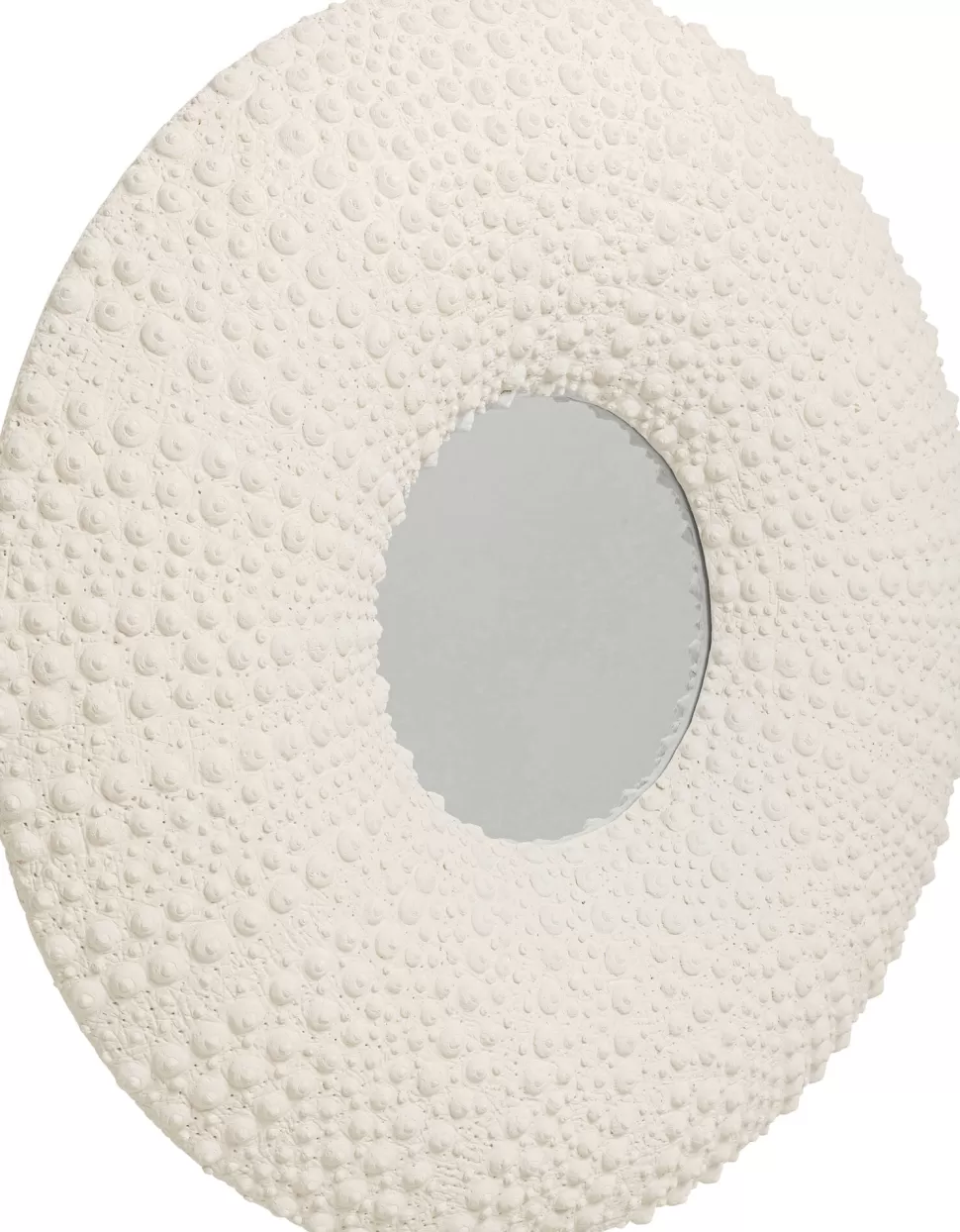 Lustra-KARE Design Lustro Wiszące Okrągłe Białe Motyw Muszli Ø110 Cm