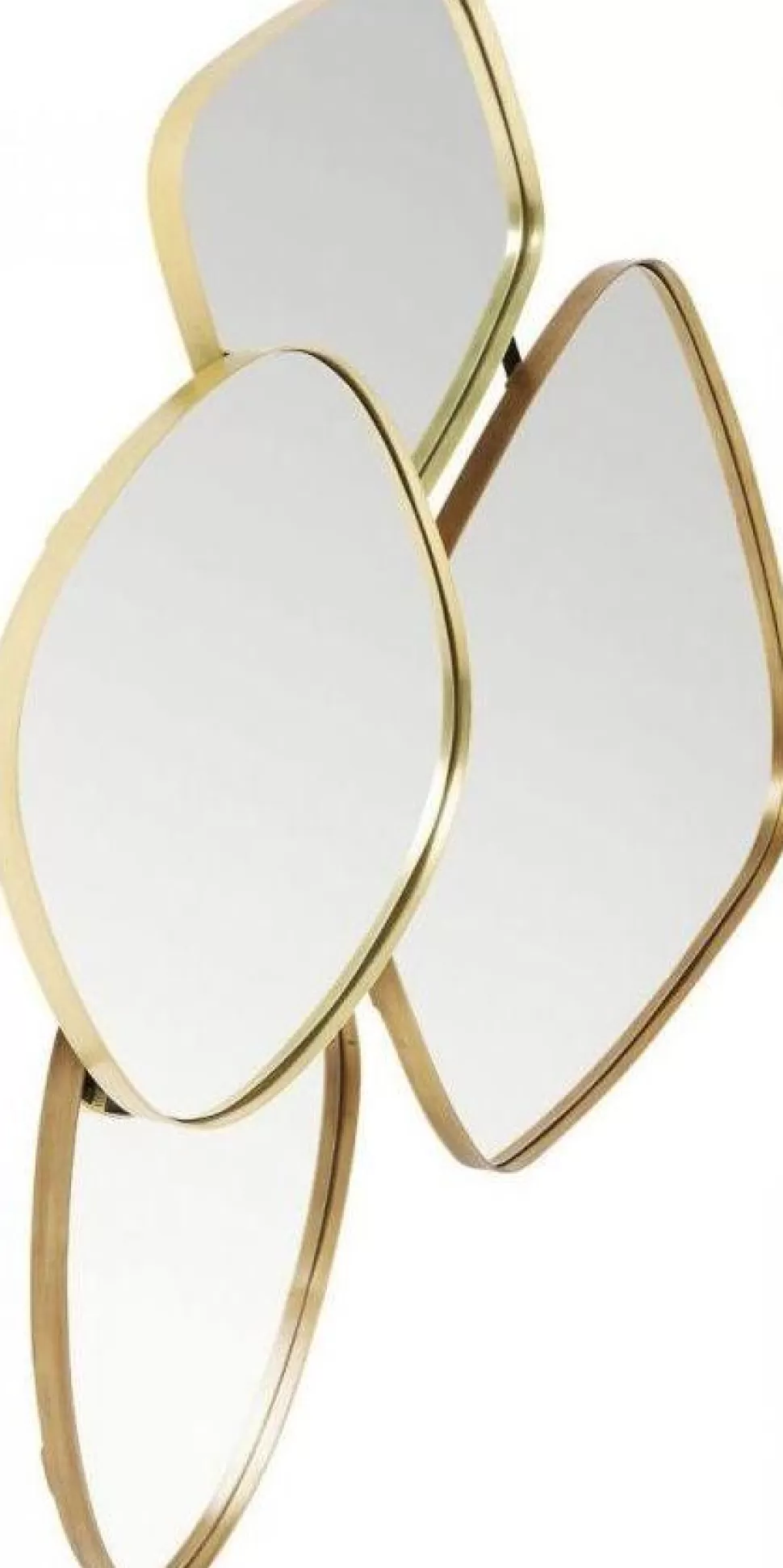 Lustra-KARE Design Lustro Wiszące Shapes 130x105 Cm Złote