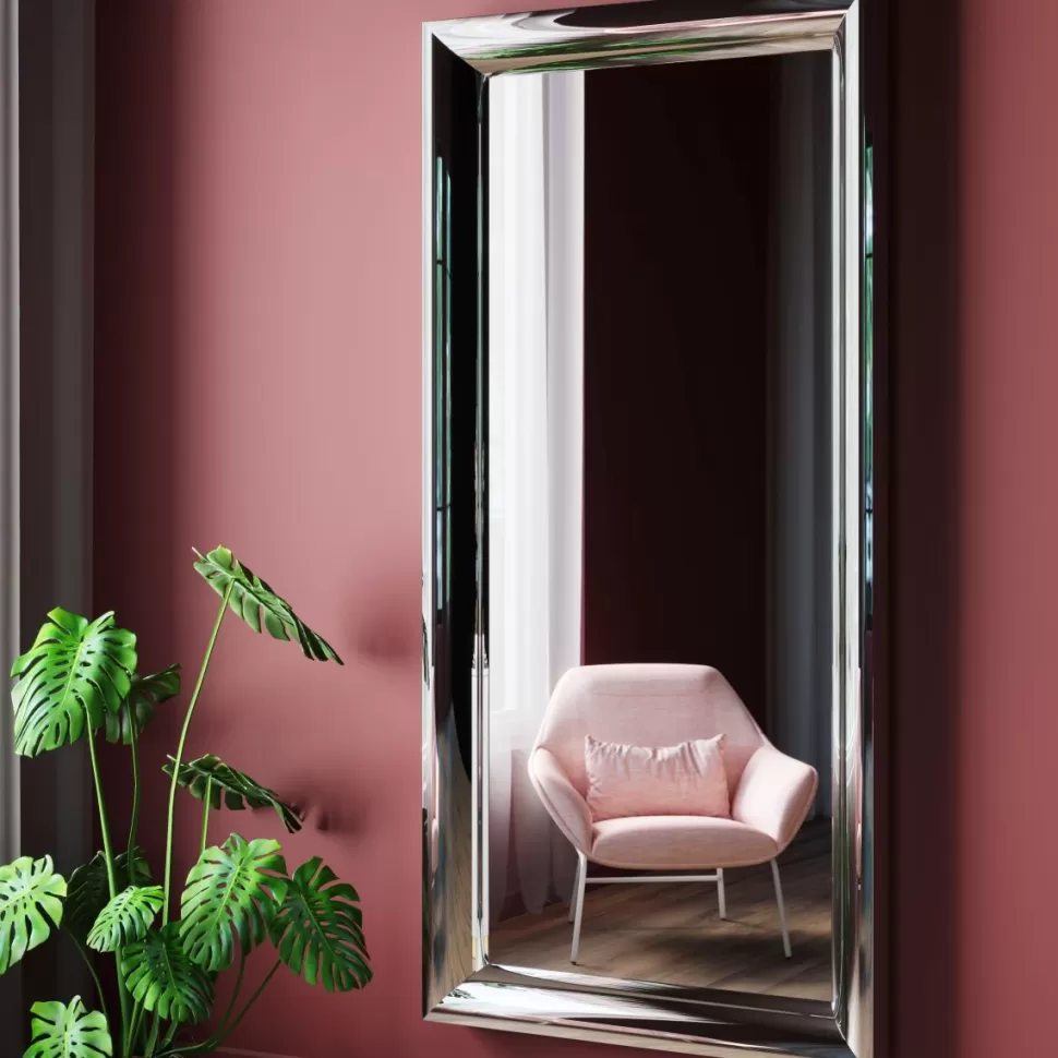 Lustra-KARE Design Lustro Wiszące Soft Beauty 207x99 Cm Srebrne