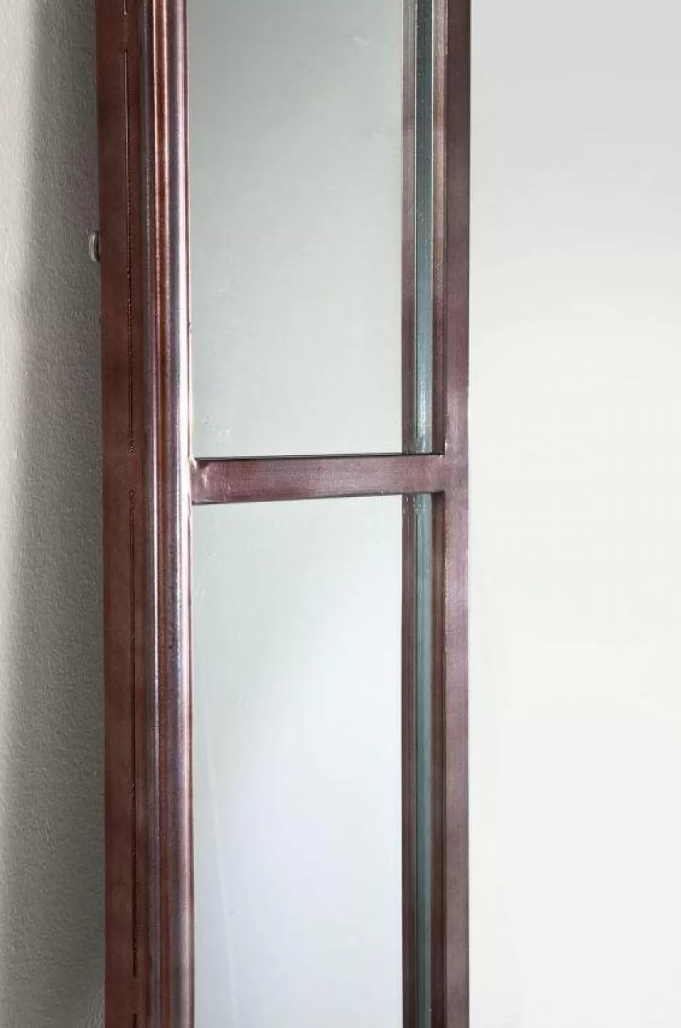 Lustra-KARE Design Lustro Wiszące Window Iron 200x90 Cm Brązowe