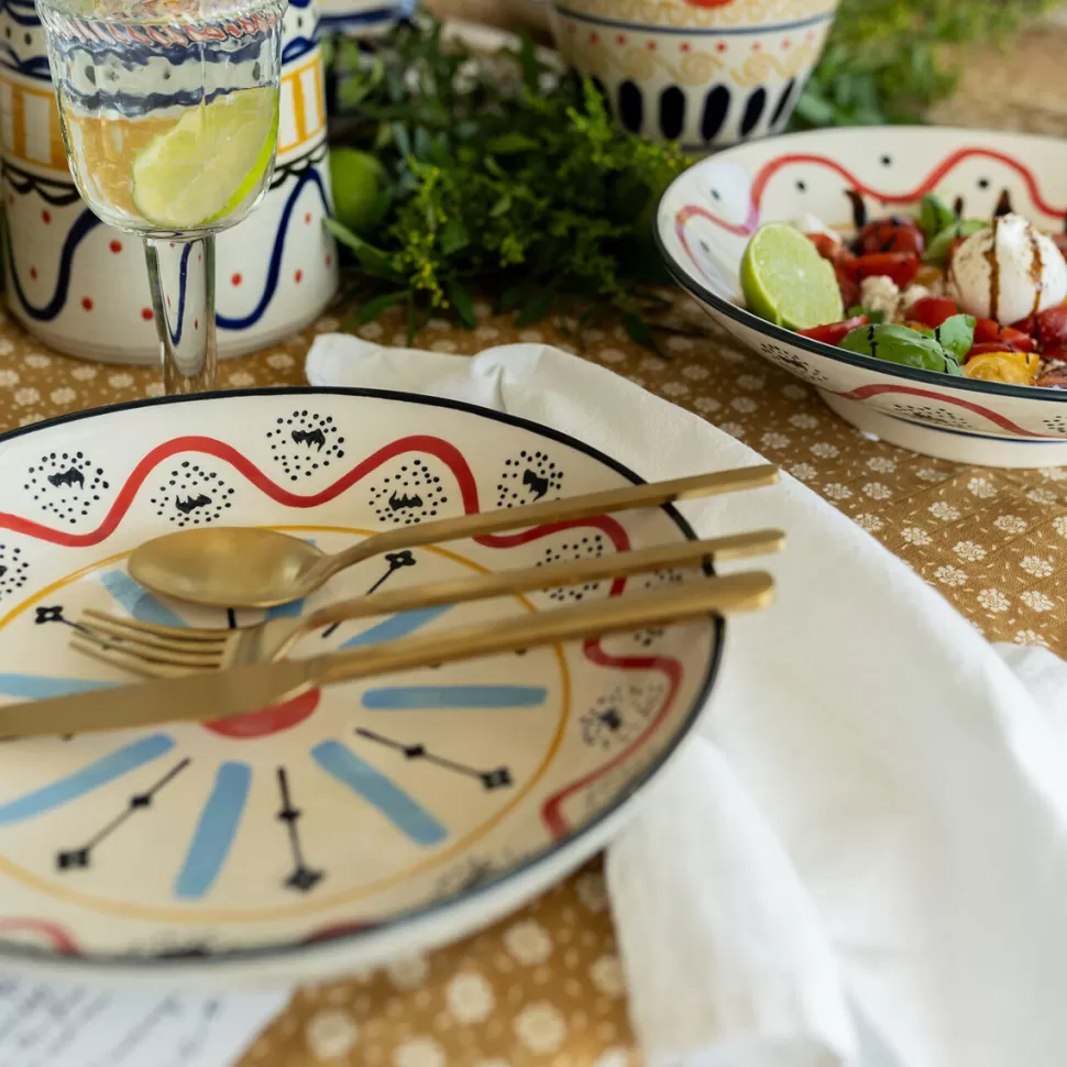 Zastawa Stołowa | Misy-KARE Design Misa Dekoracyjna Z Ceramiki Boho Kolorowe Wzory Ø27 Cm