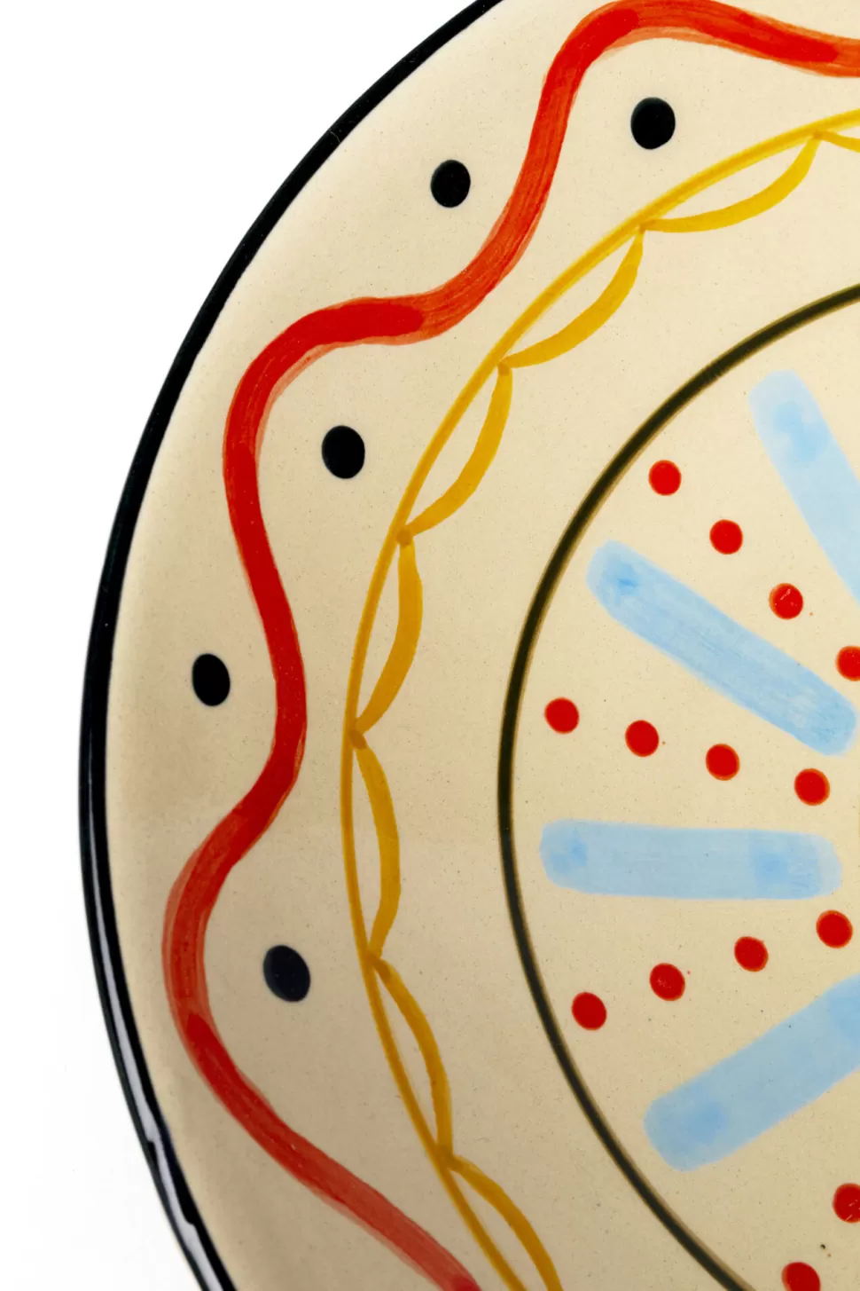 Zastawa Stołowa | Misy-KARE Design Misa Dekoracyjna Z Ceramiki Boho Kolorowe Wzory Ø28 Cm