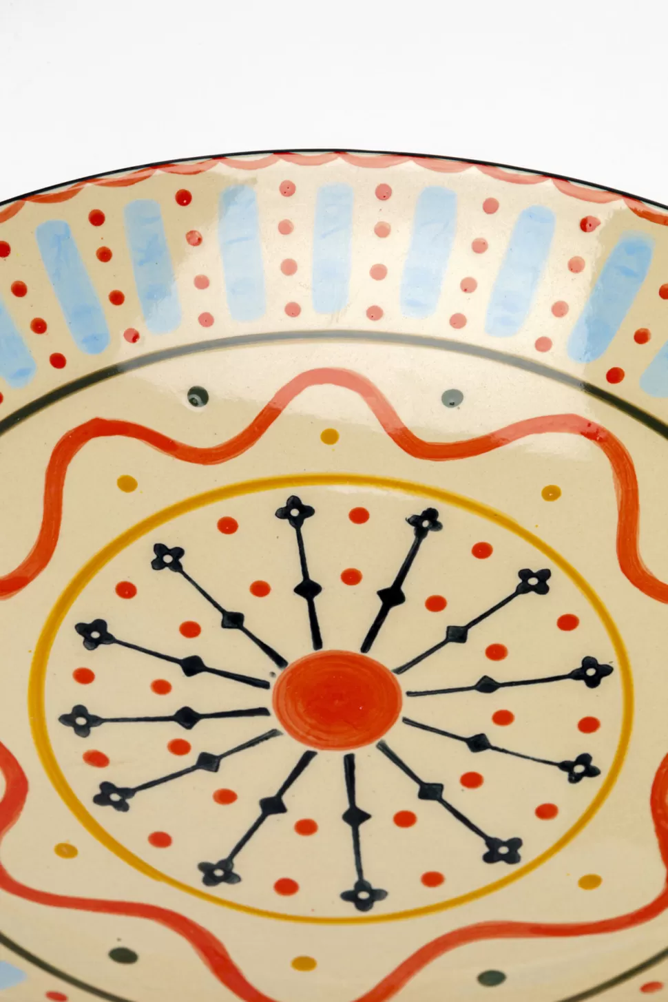 Zastawa Stołowa | Misy-KARE Design Misa Dekoracyjna Z Ceramiki Boho Kolorowe Wzory Ø33 Cm
