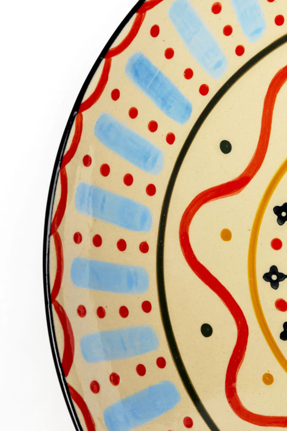 Zastawa Stołowa | Misy-KARE Design Misa Dekoracyjna Z Ceramiki Boho Kolorowe Wzory Ø33 Cm