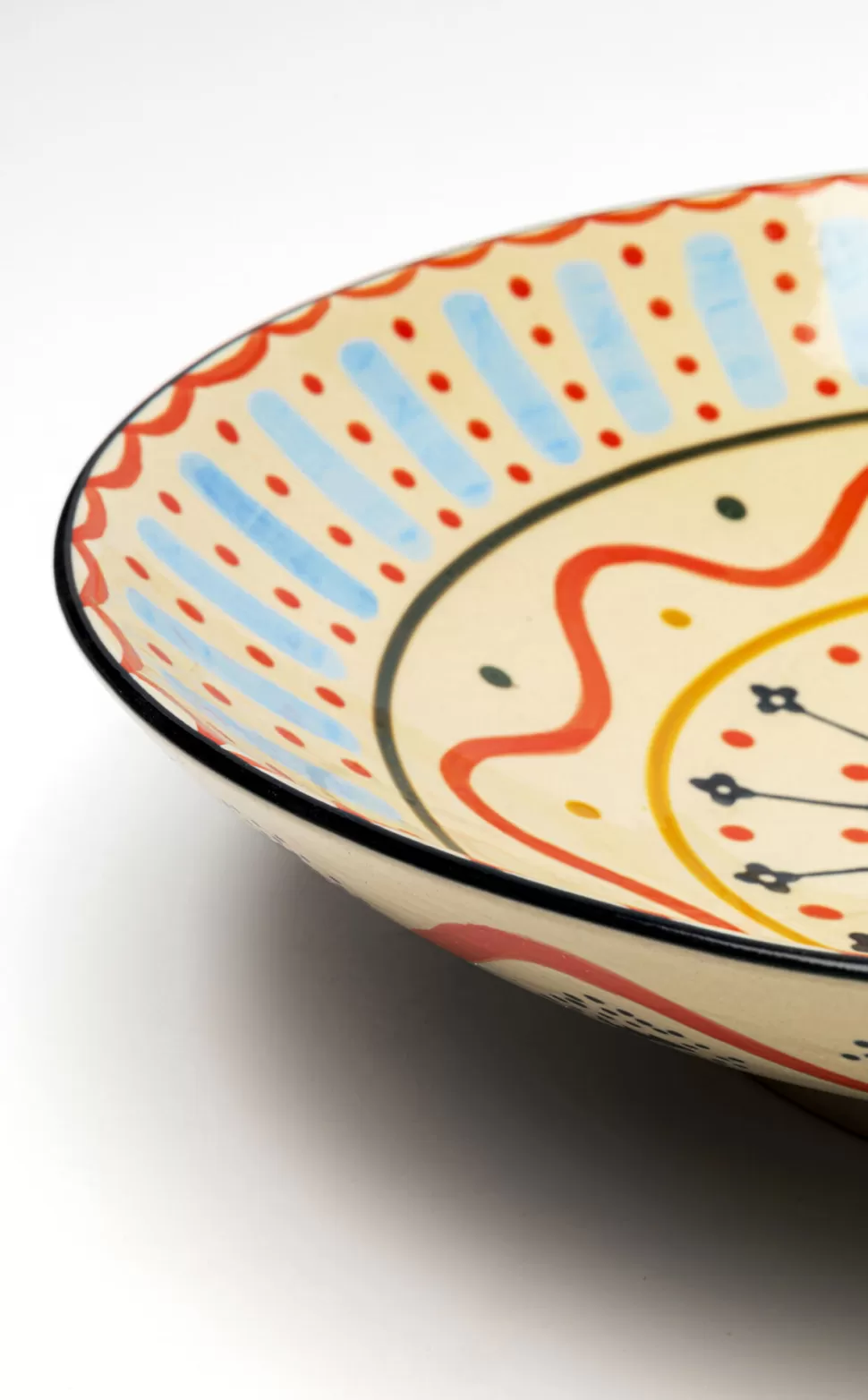 Zastawa Stołowa | Misy-KARE Design Misa Dekoracyjna Z Ceramiki Boho Kolorowe Wzory Ø33 Cm