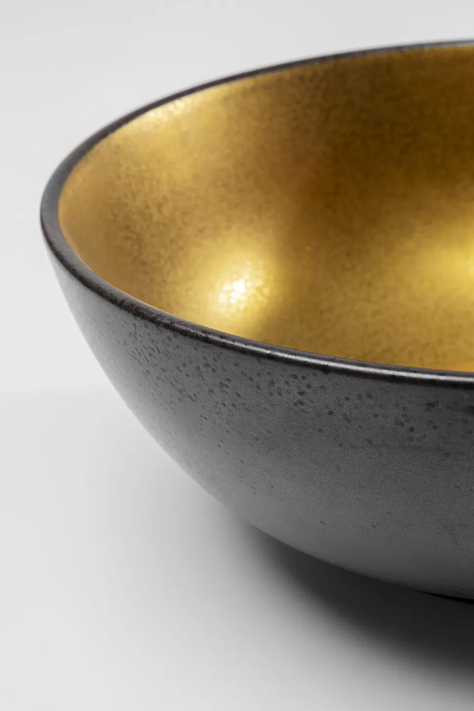 Zastawa Stołowa | Misy-KARE Design Misa Z Porcelany Czarno-złota Ø21 Cm 1,4 L