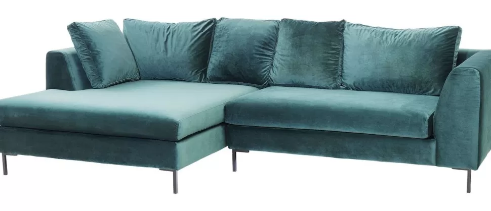 Narożniki-KARE Design Narożnik Gianna 290x167 Cm Zielony Lewy