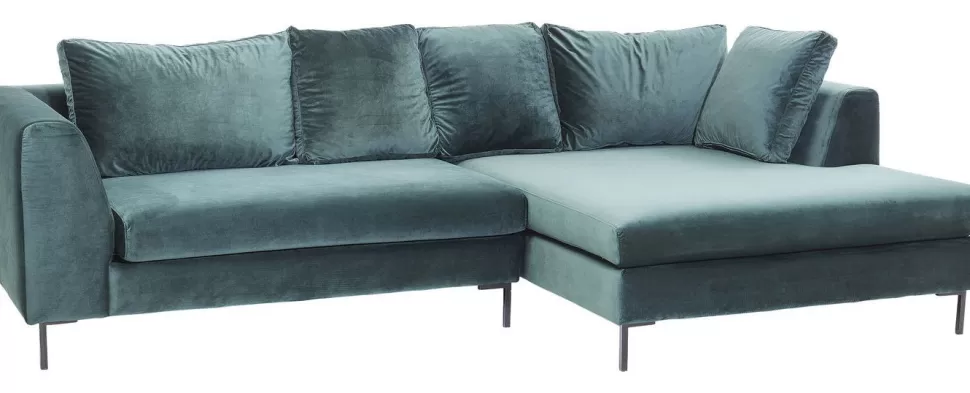 Narożniki-KARE Design Narożnik Gianna 290x167 Cm Zielony Prawy