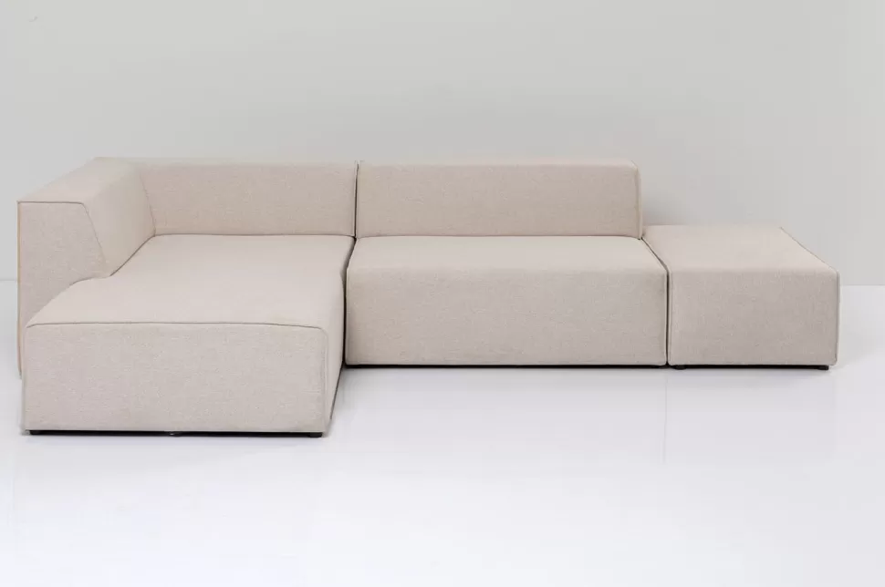 Narożniki-KARE Design Narożnik Infinity Ottomane 306x182 Cm Kremowy Lewy