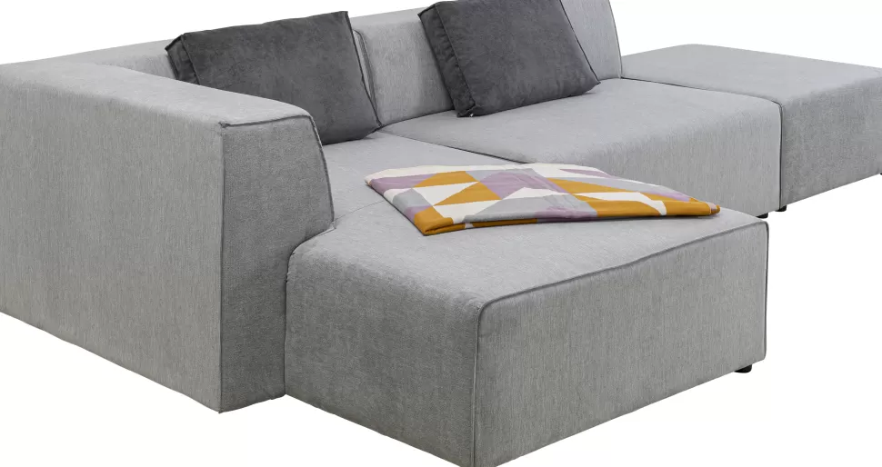 Narożniki-KARE Design Narożnik Infinity Szary 302x182 Cm Lewostronny