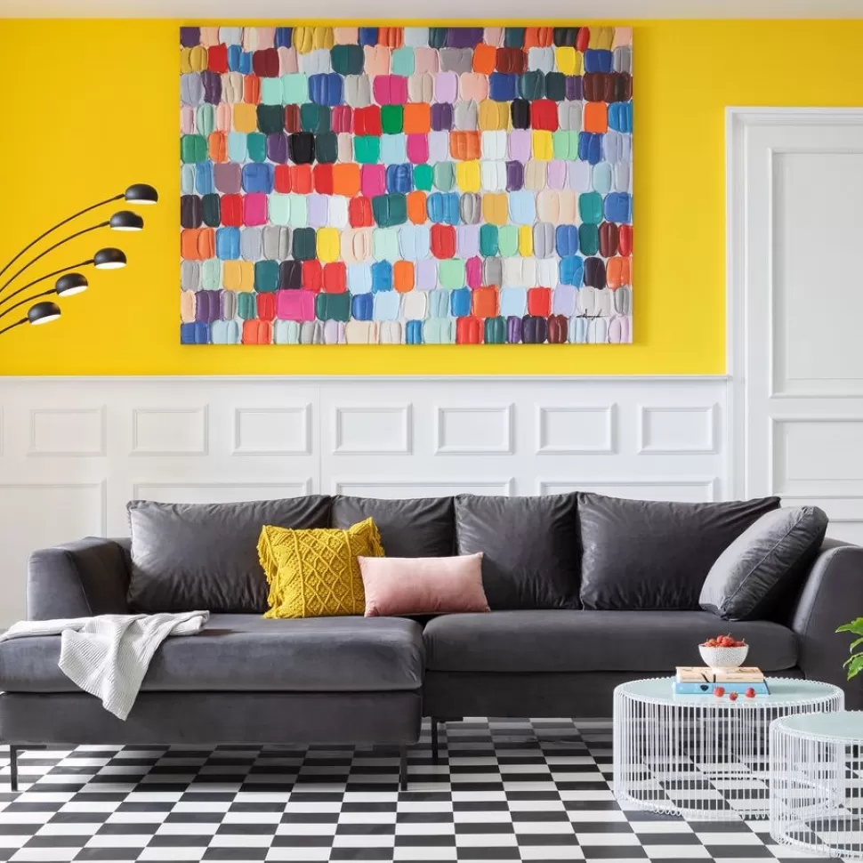 Narożniki-KARE Design Narożnik Lewy Gianni 290x160 Cm Szary