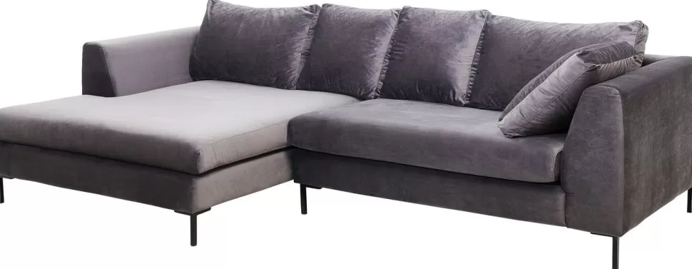 Narożniki-KARE Design Narożnik Lewy Gianni 290x160 Cm Szary