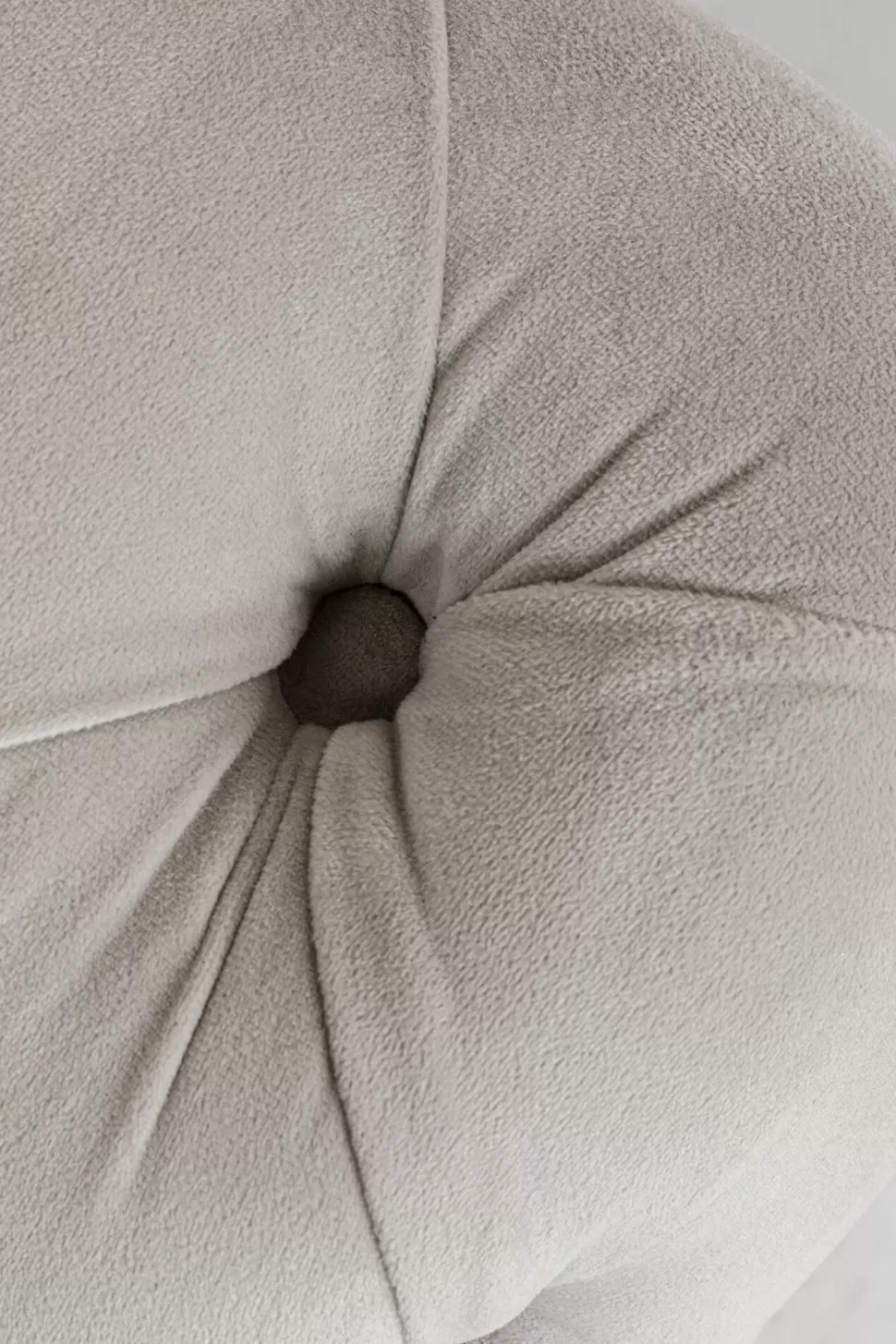 Narożniki-KARE Design Narożnik Lewy Welurowy Pikowany Taupe Glamour 240x180 Cm Nogi Czarne
