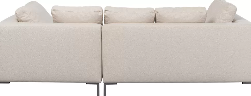 Narożniki-KARE Design Narożnik Prawy W Kolorze Kremowym Nogi Stalowe 250x167 Cm