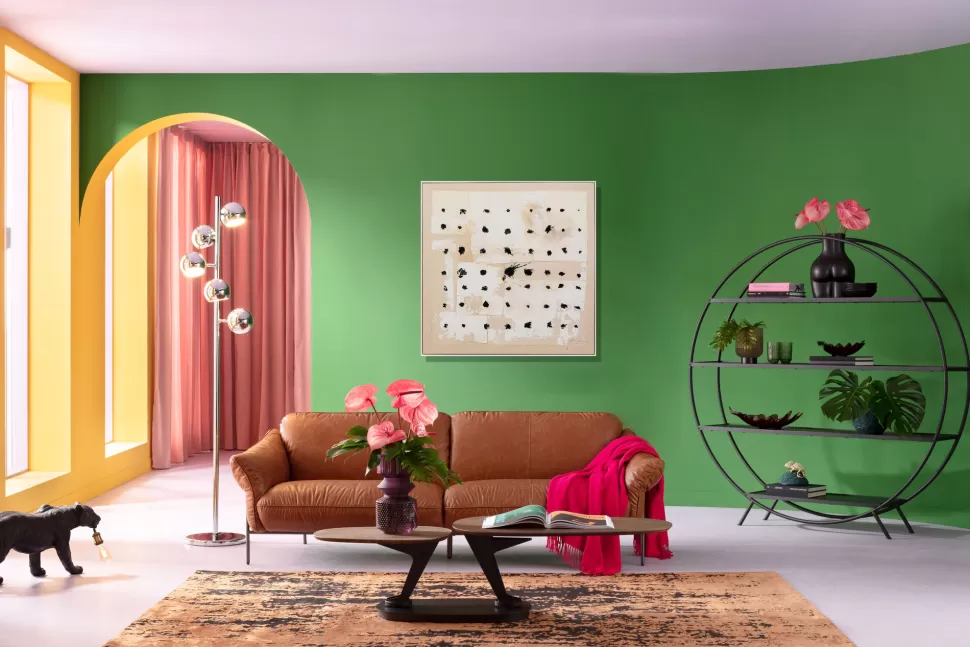 Obrazy-KARE Design Obraz Do Salonu 120x120 Cm Abstrakcyjny Ręcznie Malowany Czarne Kropki