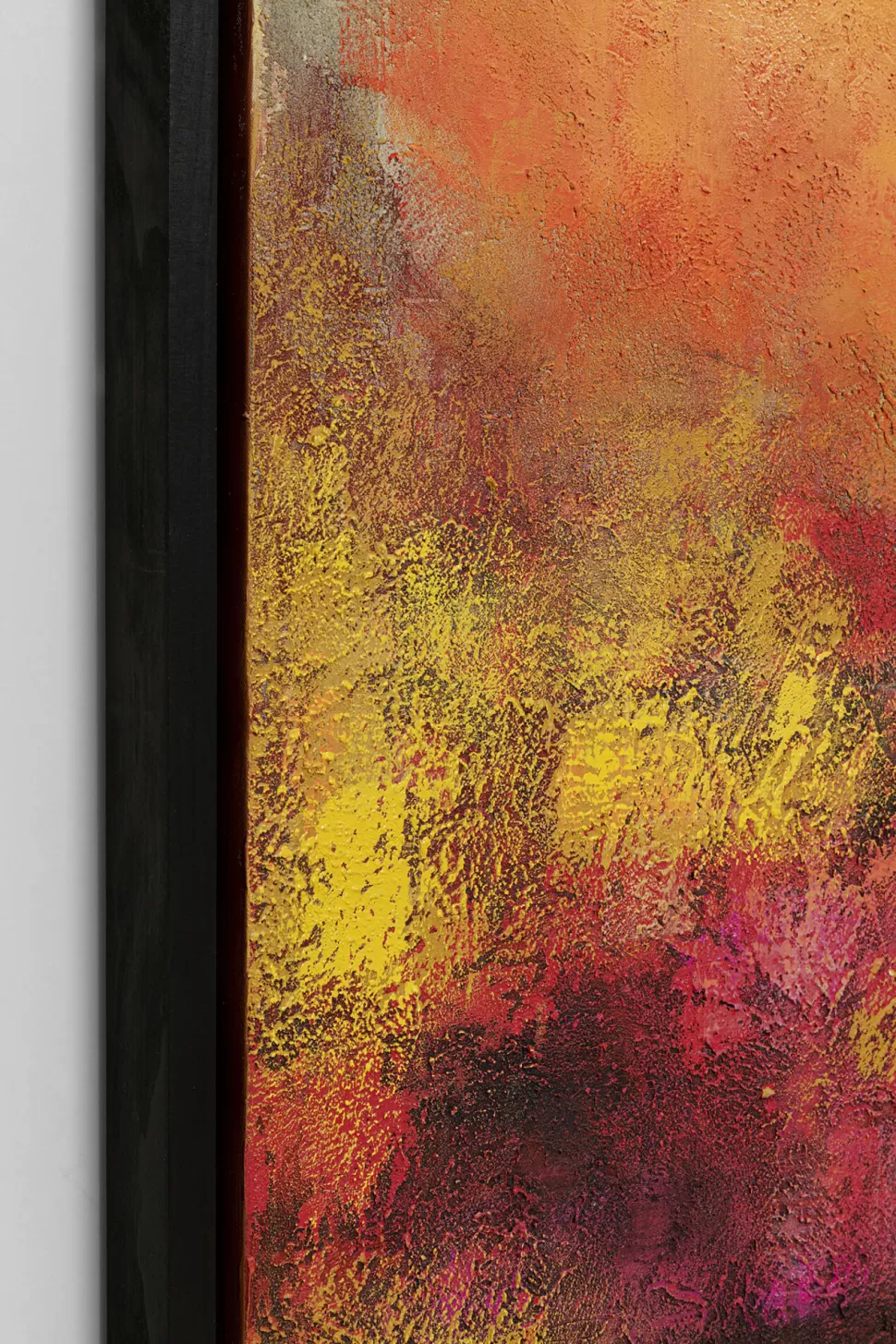 Obrazy-KARE Design Obraz Do Salonu Duży Ręcznie Malowany Odcienie Czerwieni 125x215 Cm