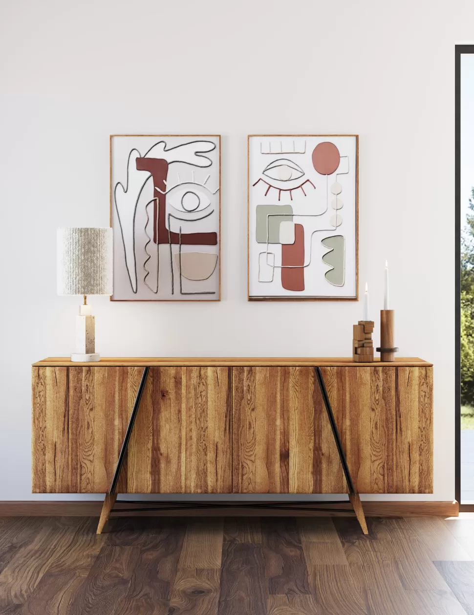 Obrazy-KARE Design Obraz Do Salonu Oko Z Kolorowymi Wzorami 60x90 Cm