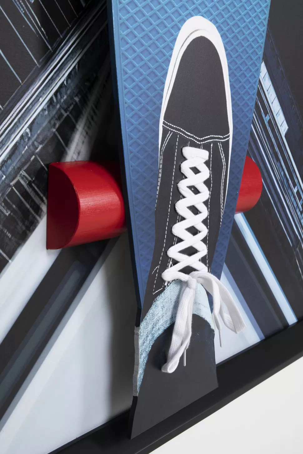 Dekoracje Ścienne-KARE Design Obraz Duży Do Salonu Kolorowy 3D Skater 149x149 Cm